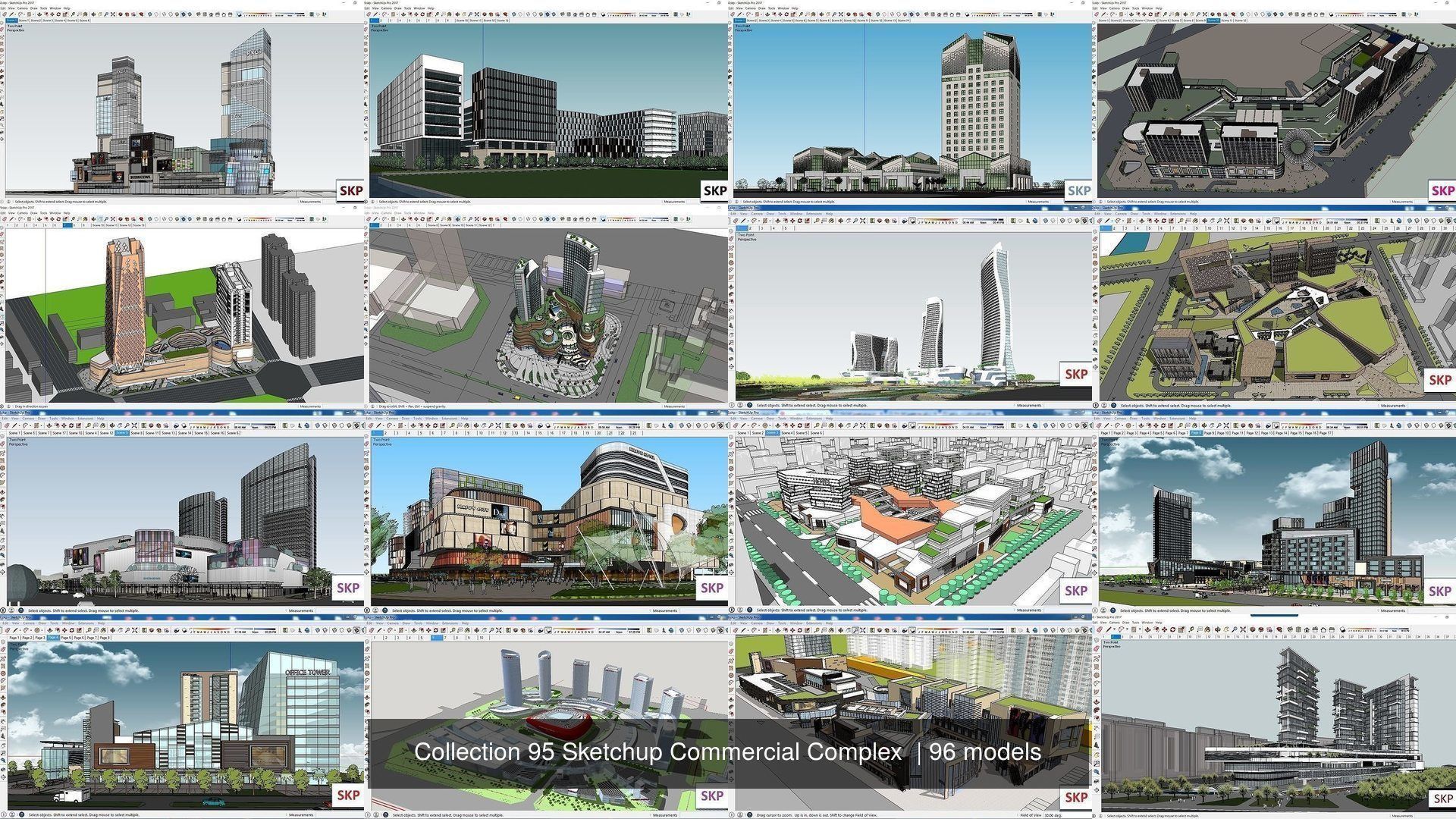 Collection 95 Sketchup Commercial Complex _2