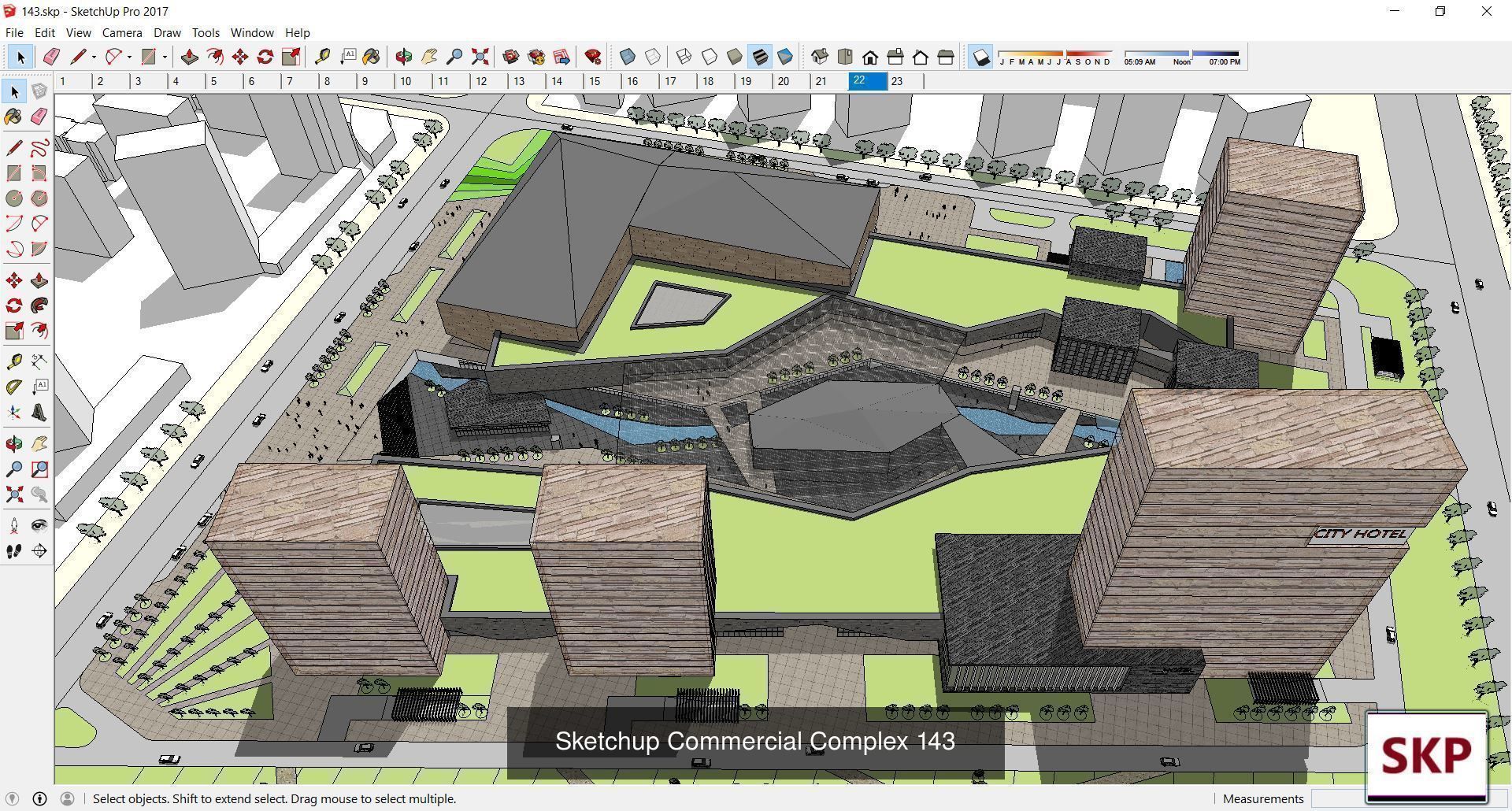 Collection 95 Sketchup Commercial Complex _36