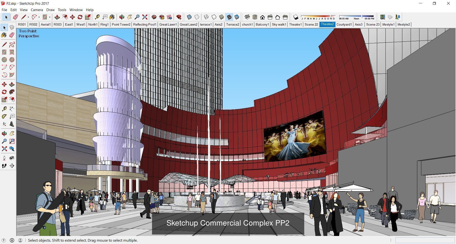 Collection 95 Sketchup Commercial Complex _192