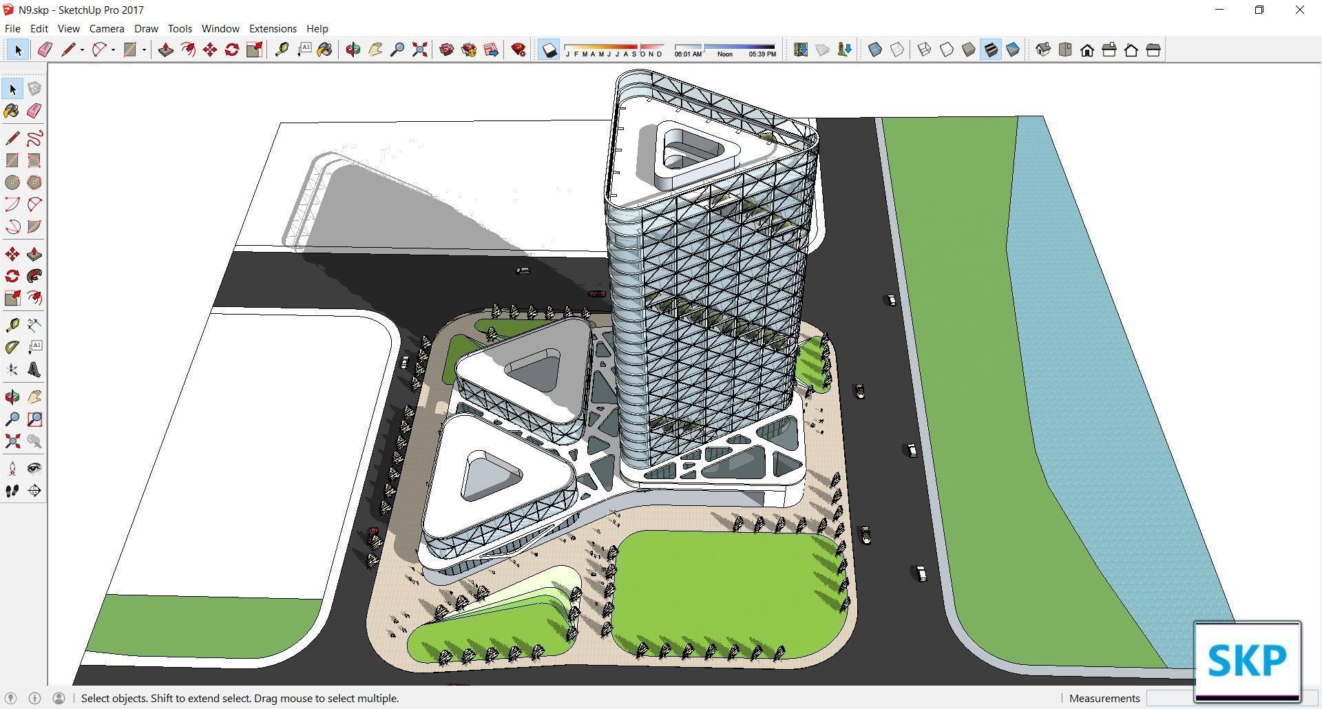 Collection 95 Sketchup Commercial Complex _71