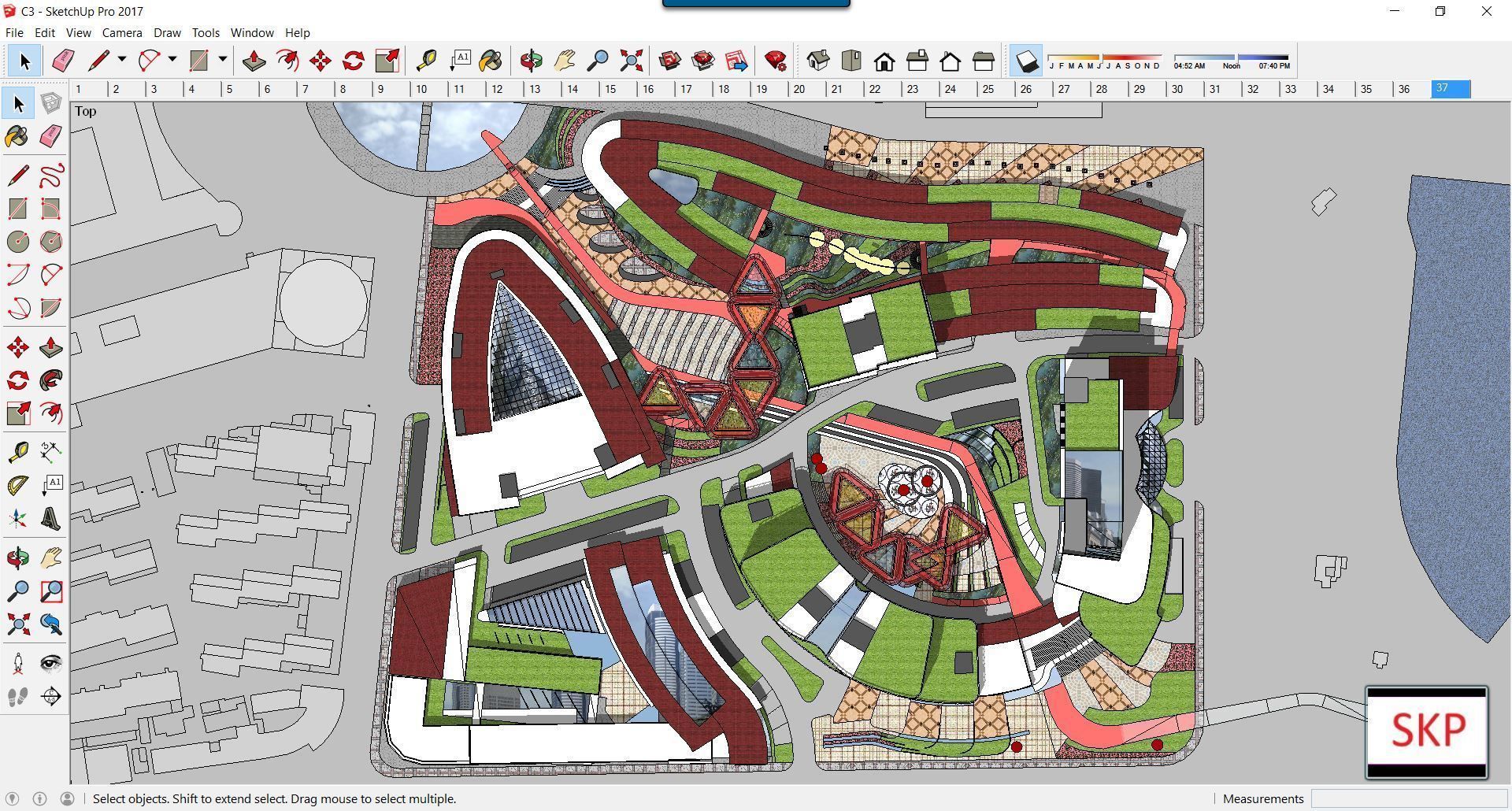 Collection 95 Sketchup Commercial Complex _179