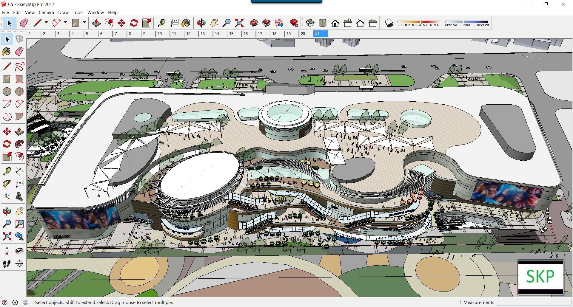 Collection 95 Sketchup Commercial Complex _189