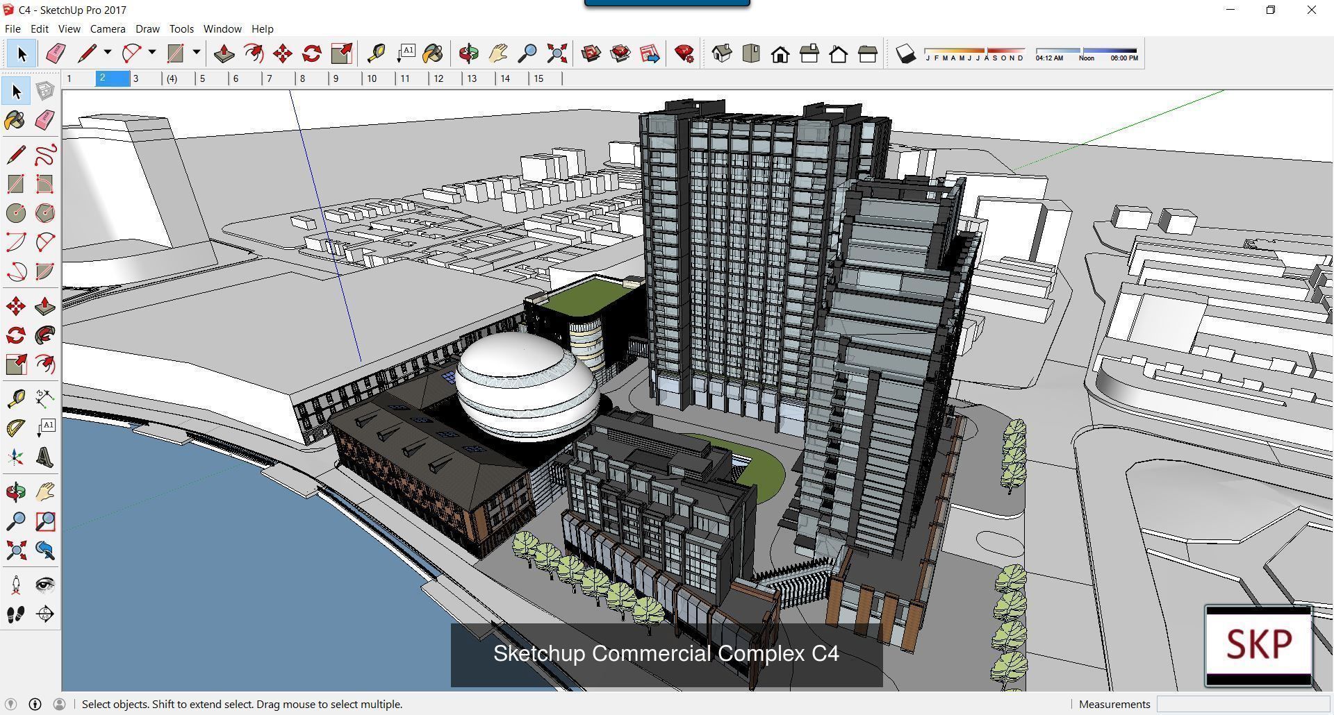 Collection 95 Sketchup Commercial Complex _82