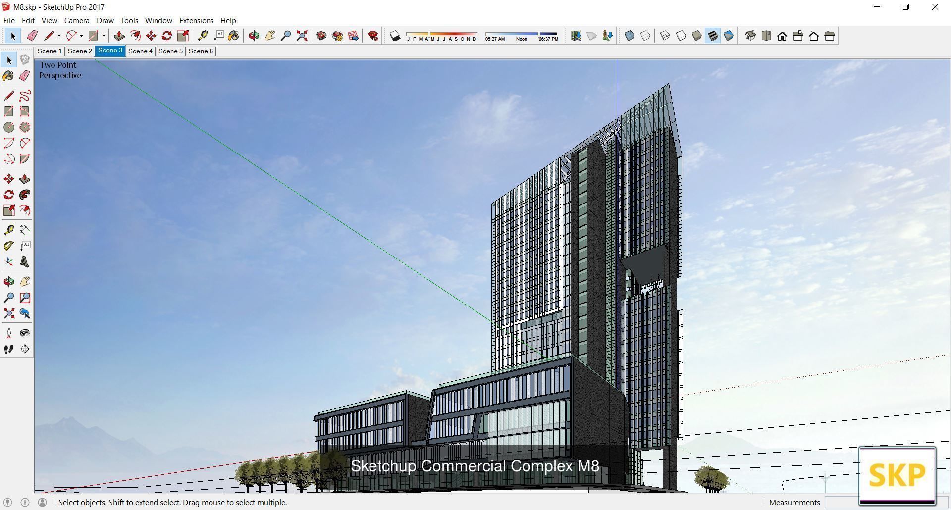 Collection 95 Sketchup Commercial Complex _144