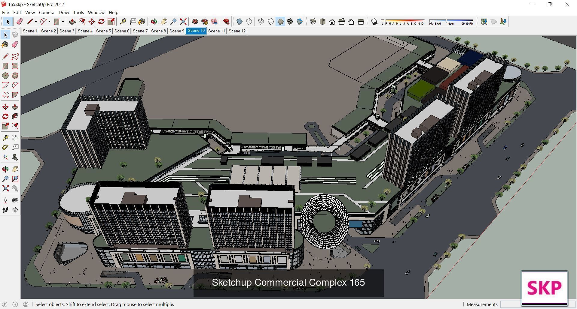 Collection 95 Sketchup Commercial Complex _50
