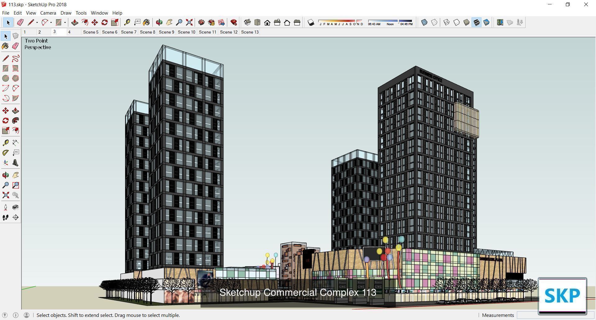 Collection 95 Sketchup Commercial Complex _22
