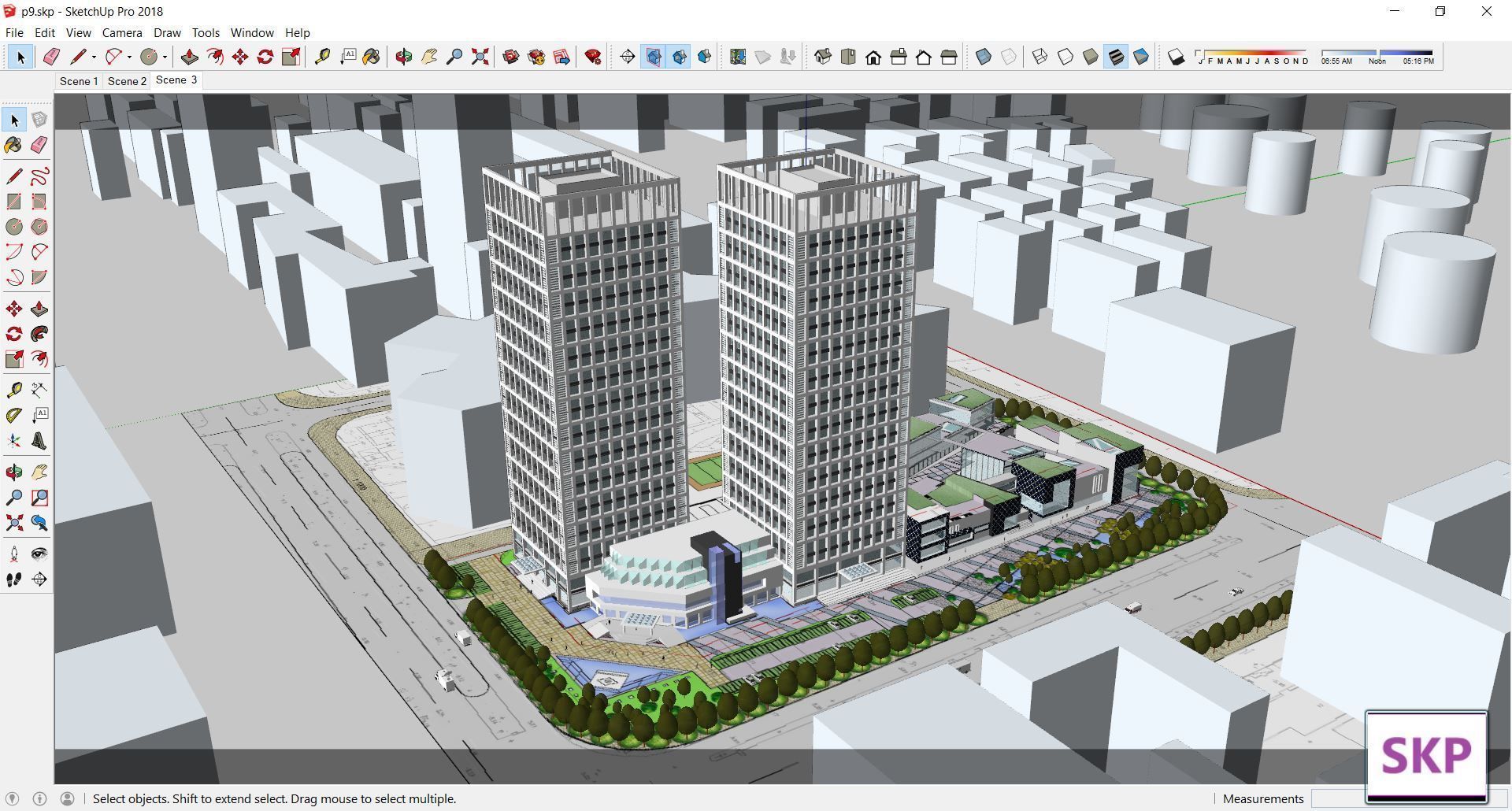 Collection 95 Sketchup Commercial Complex _87