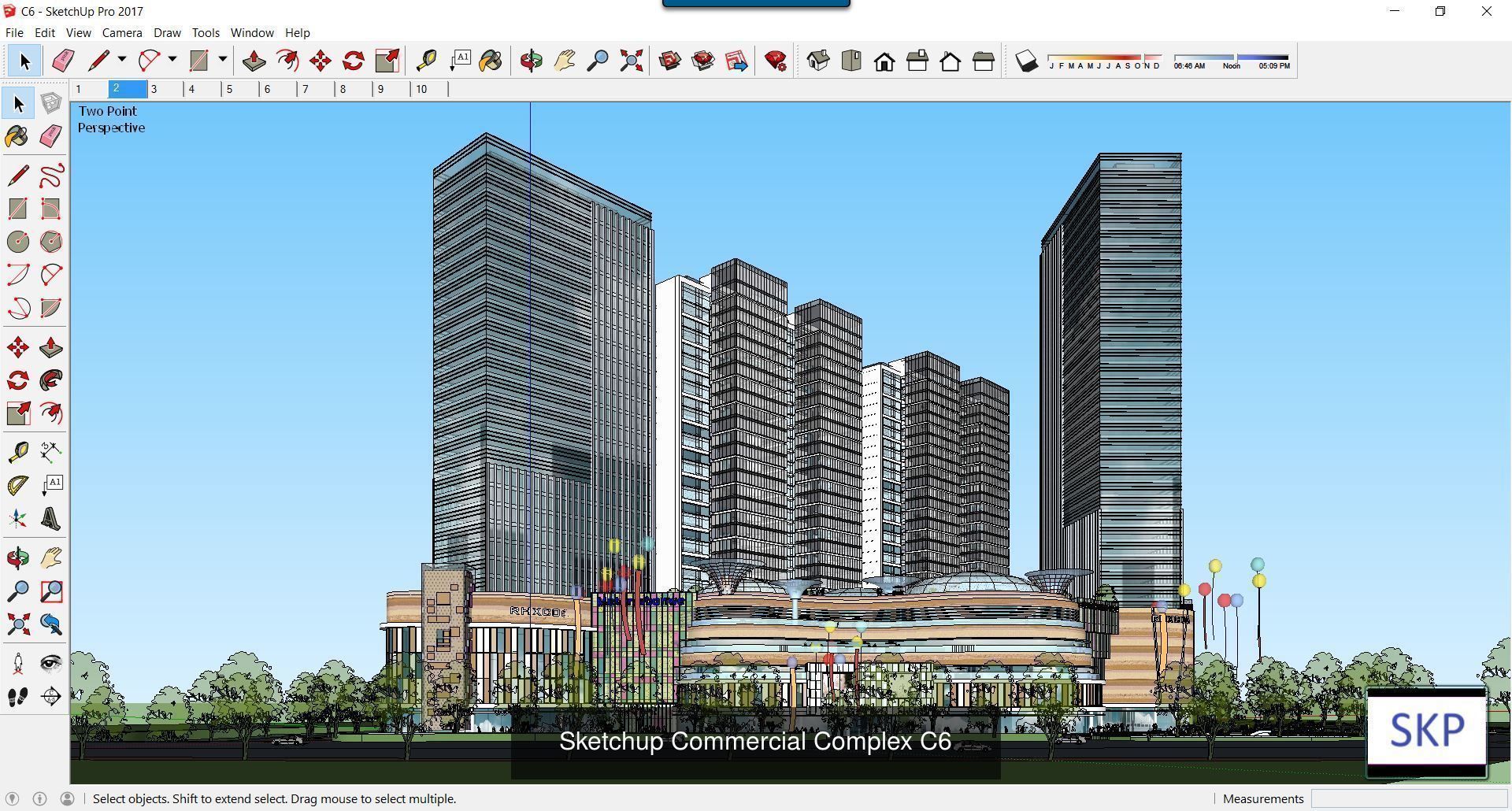 Collection 95 Sketchup Commercial Complex _86