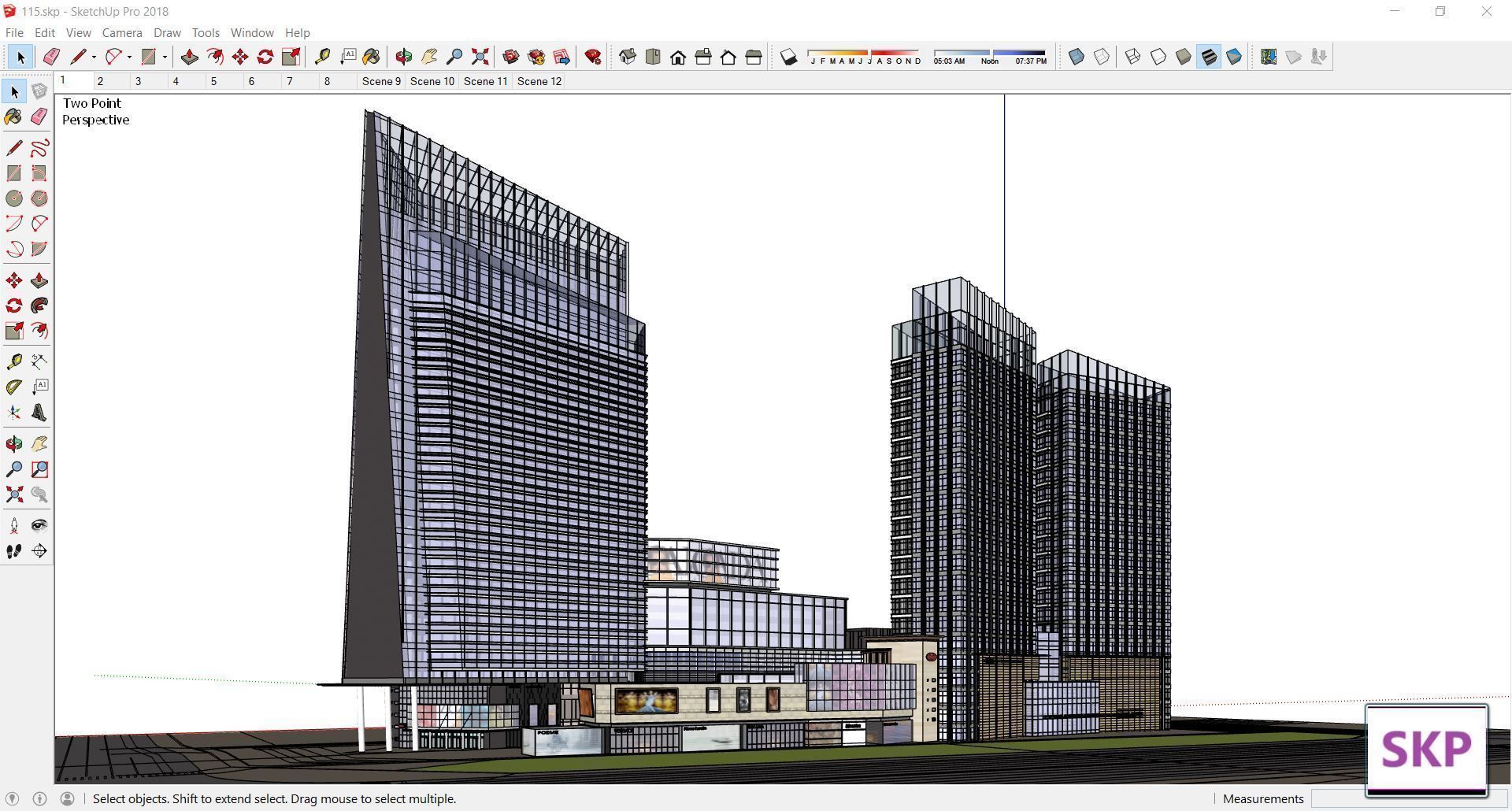 Collection 95 Sketchup Commercial Complex _81