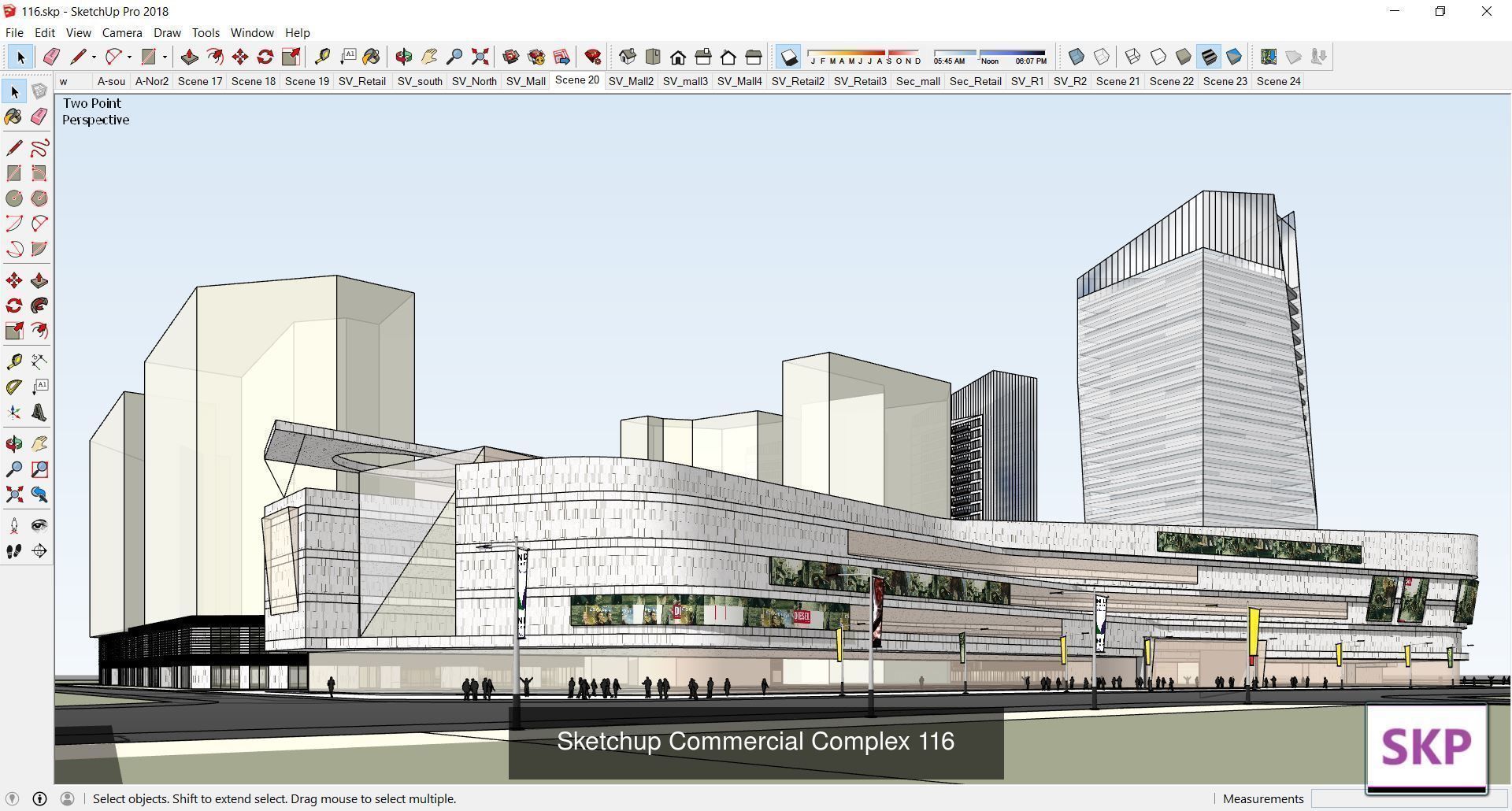 Collection 95 Sketchup Commercial Complex _28