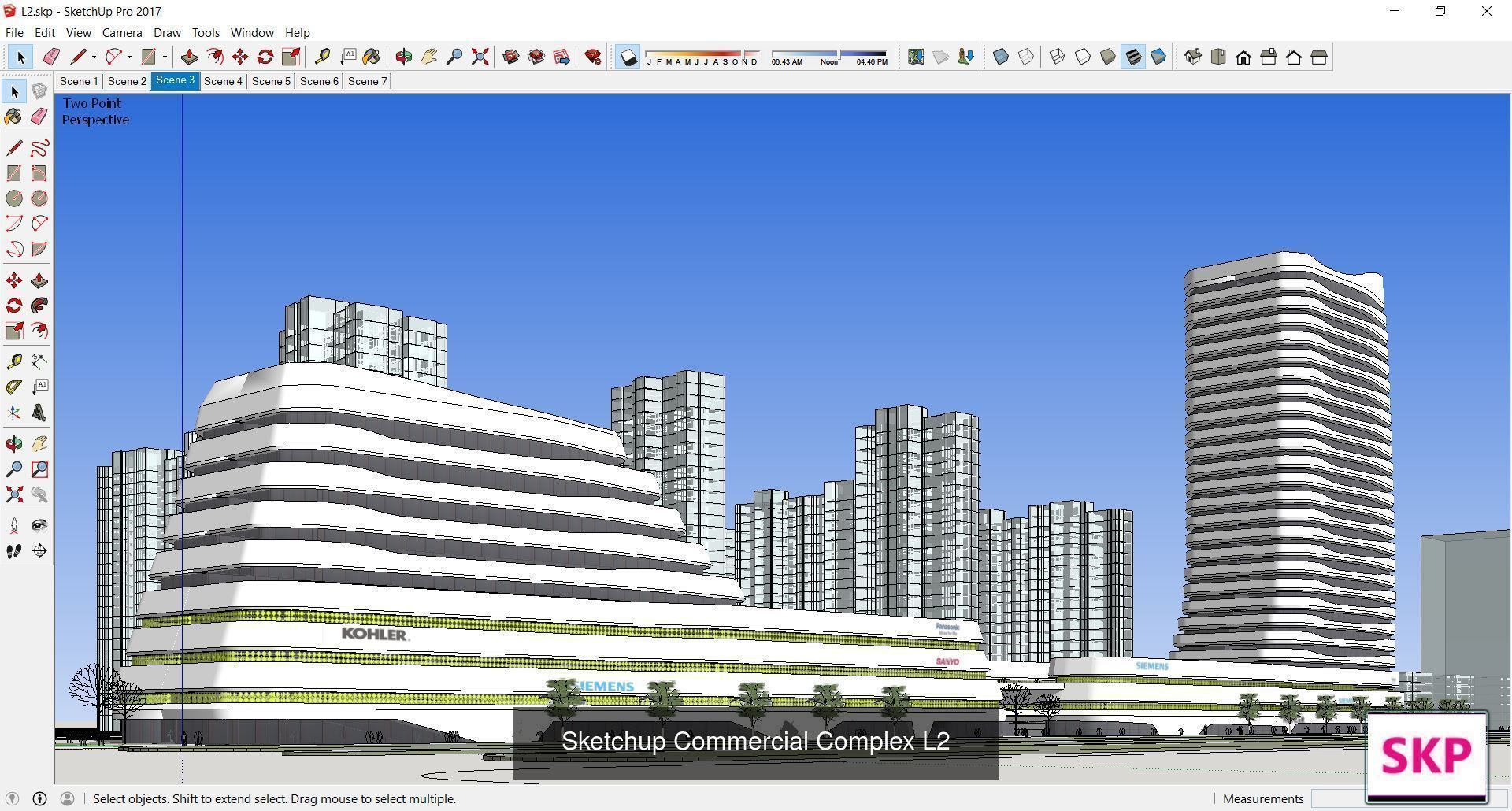 Collection 95 Sketchup Commercial Complex _112