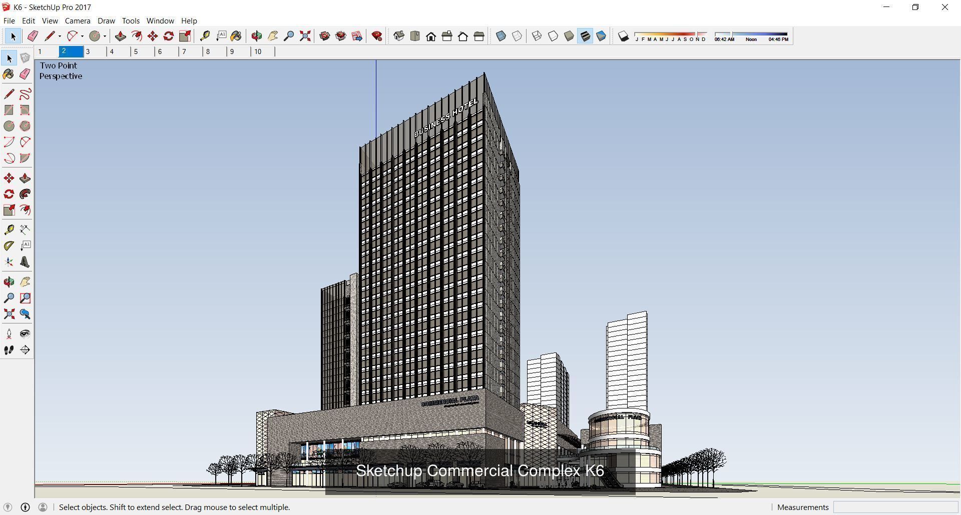 Collection 95 Sketchup Commercial Complex _100