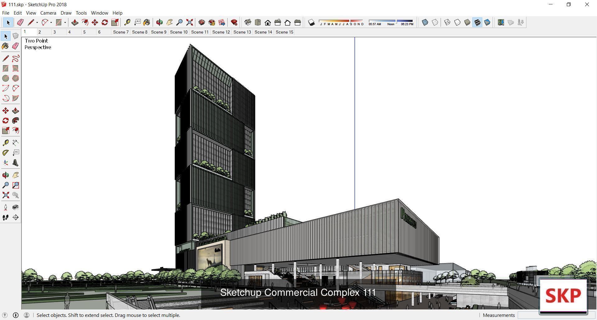 Collection 95 Sketchup Commercial Complex _18