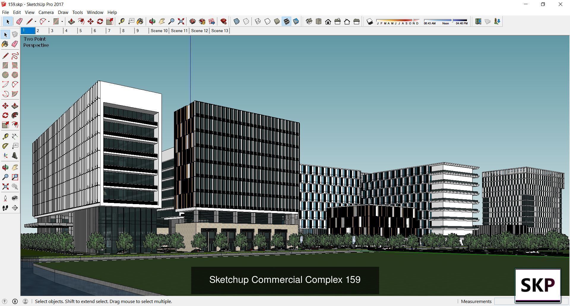 Collection 95 Sketchup Commercial Complex _46
