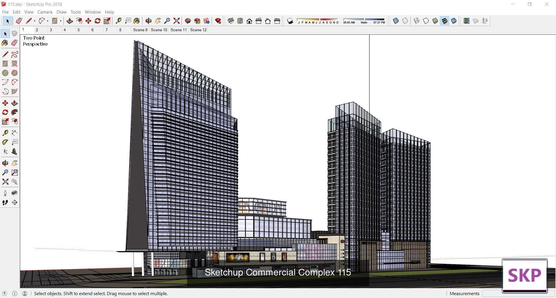 Collection 95 Sketchup Commercial Complex _26