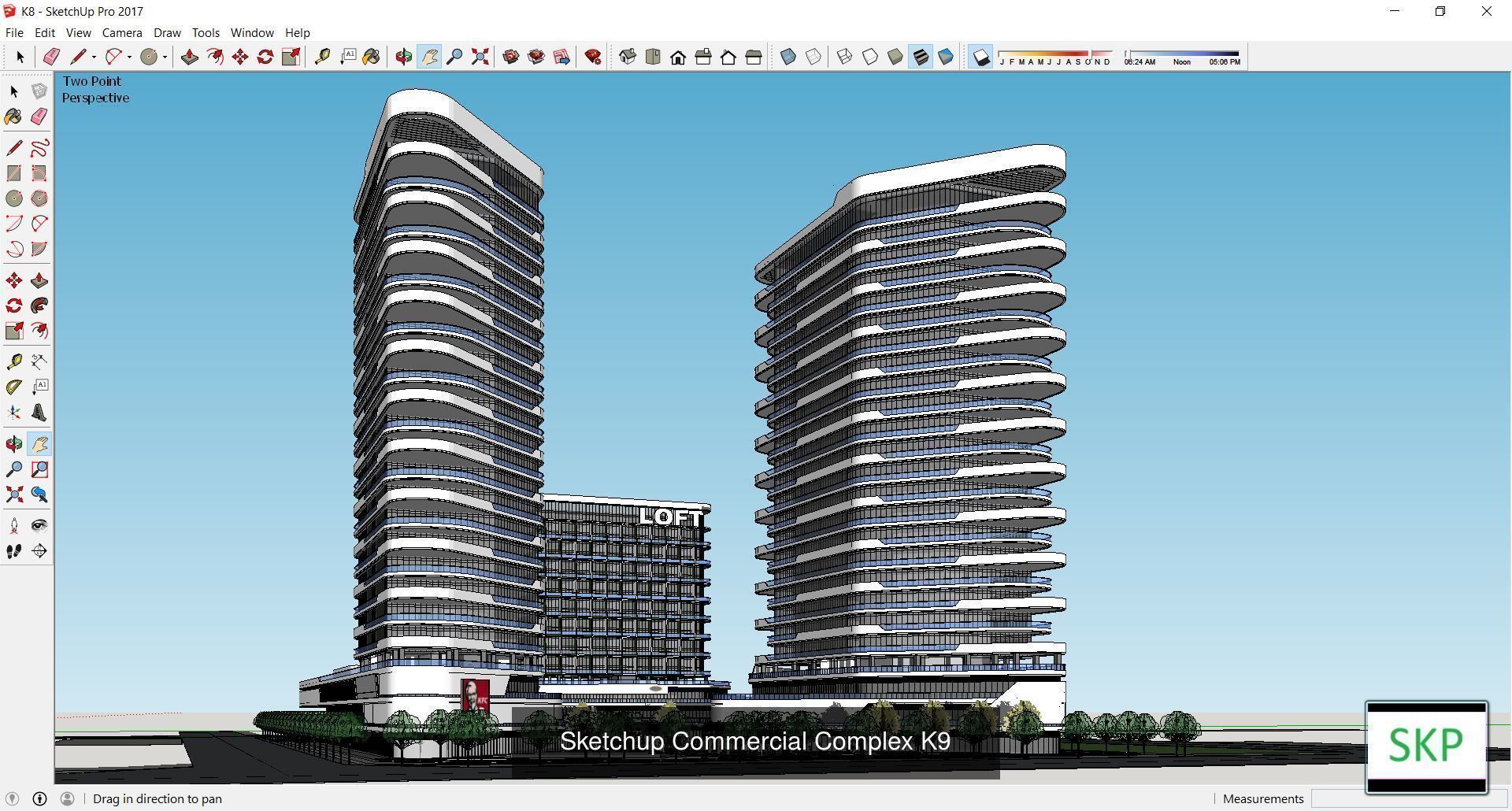 Collection 95 Sketchup Commercial Complex _106