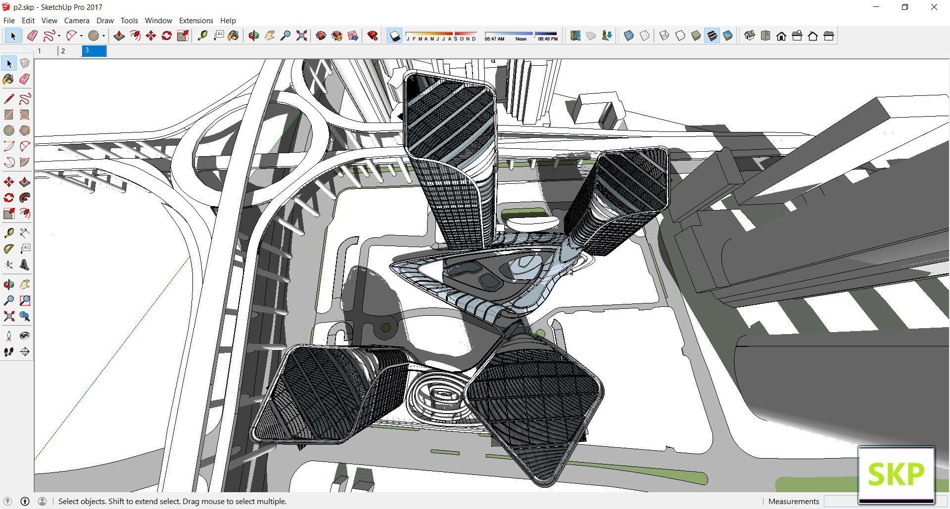Collection 95 Sketchup Commercial Complex _127