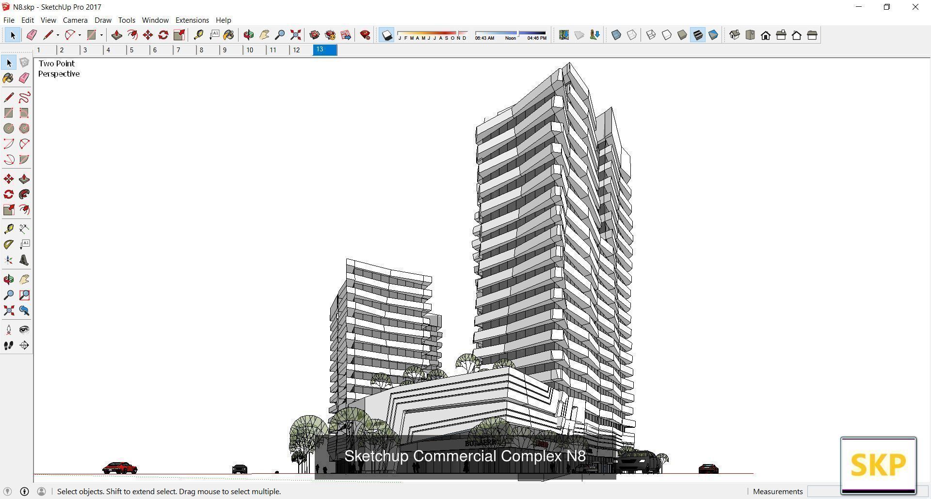 Collection 95 Sketchup Commercial Complex _164