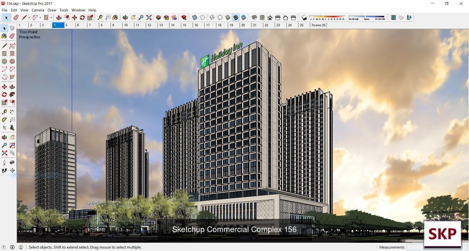 Collection 95 Sketchup Commercial Complex _40