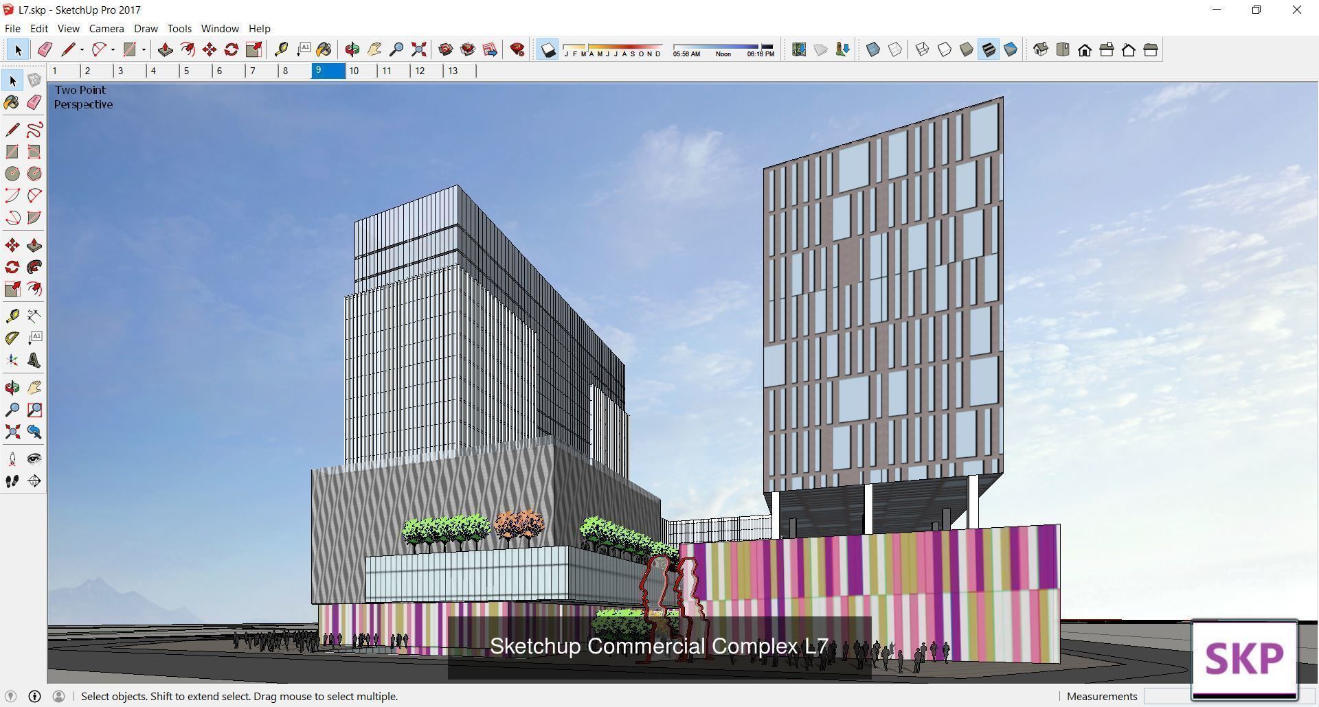Collection 95 Sketchup Commercial Complex _122