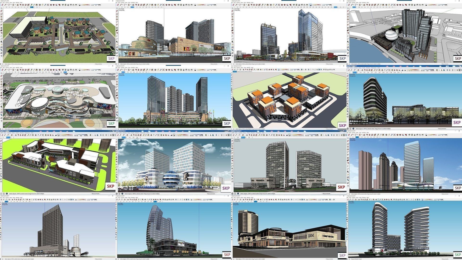 Collection 95 Sketchup Commercial Complex _3