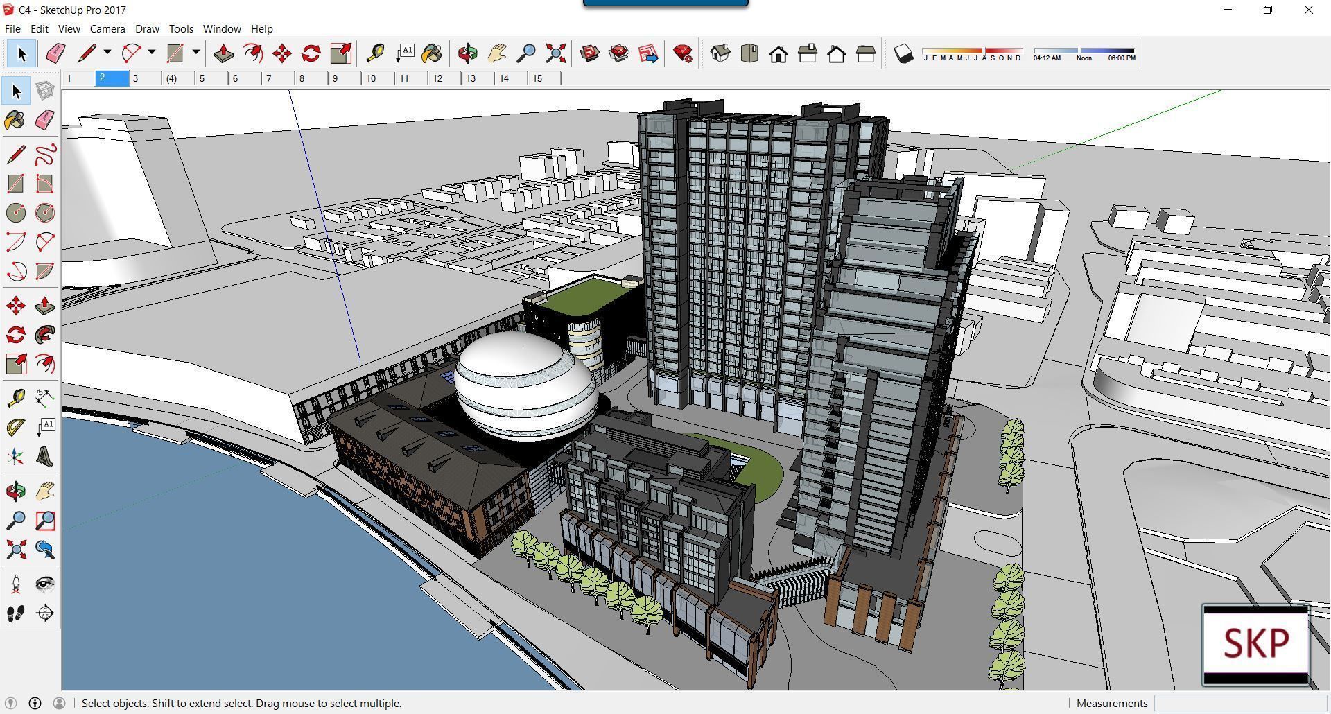 Collection 95 Sketchup Commercial Complex _165