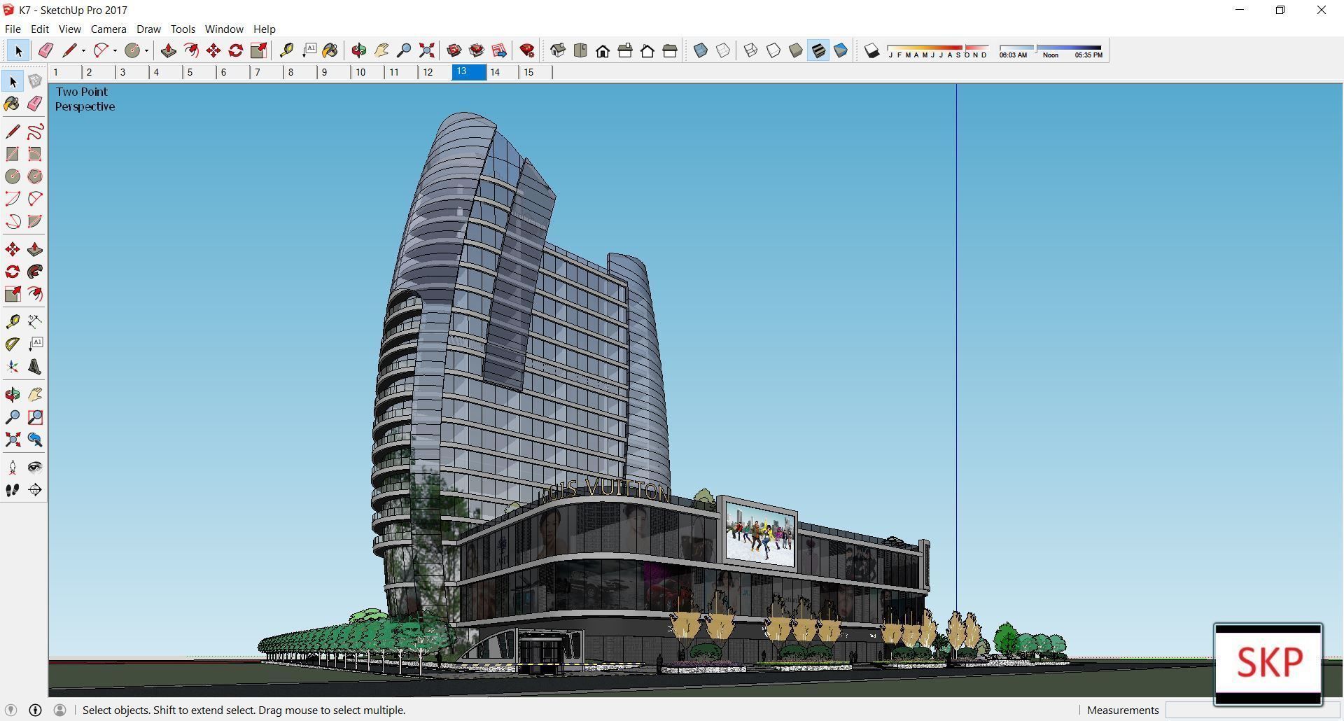 Collection 95 Sketchup Commercial Complex _29