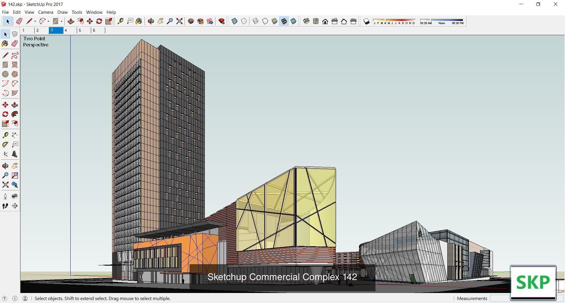 Collection 95 Sketchup Commercial Complex _34