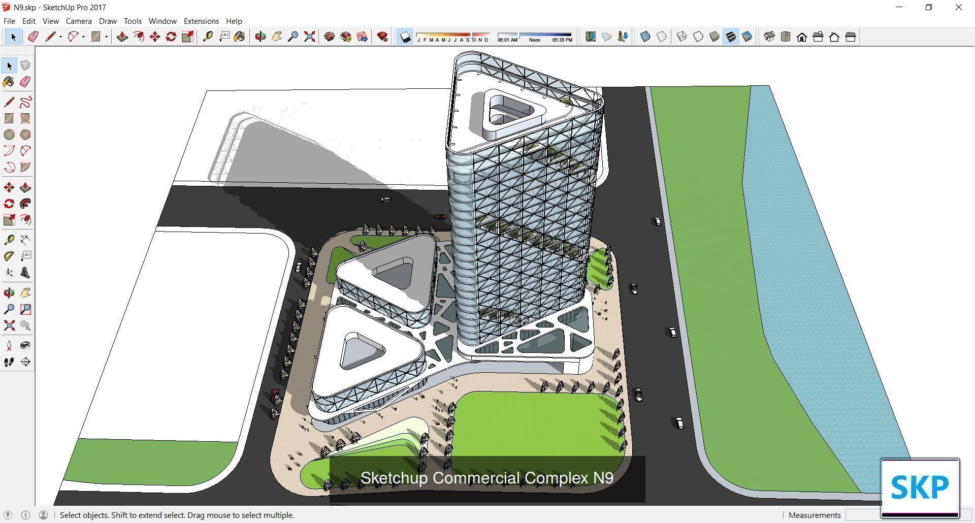 Collection 95 Sketchup Commercial Complex _166