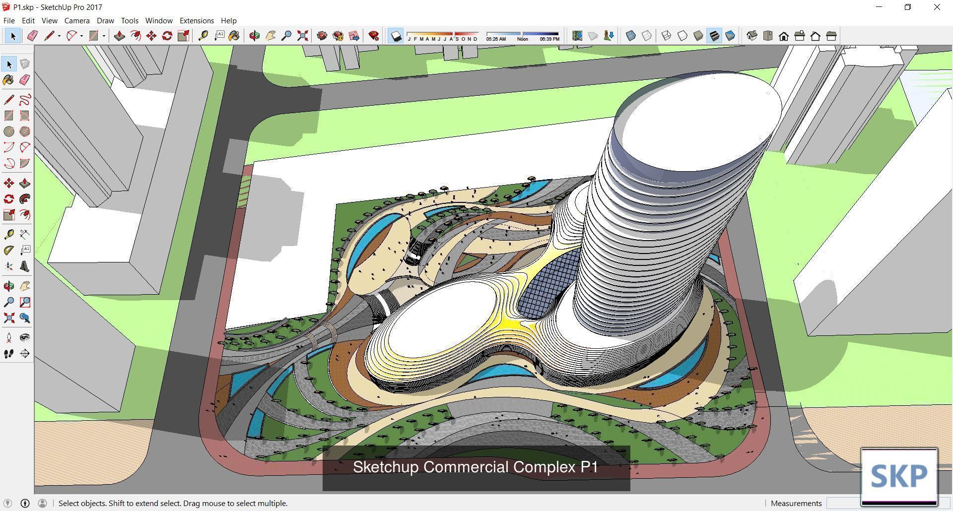 Collection 95 Sketchup Commercial Complex _172