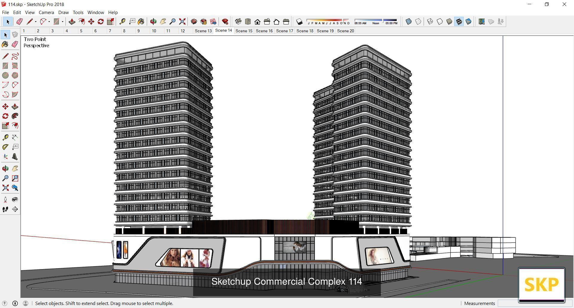 Collection 95 Sketchup Commercial Complex _24