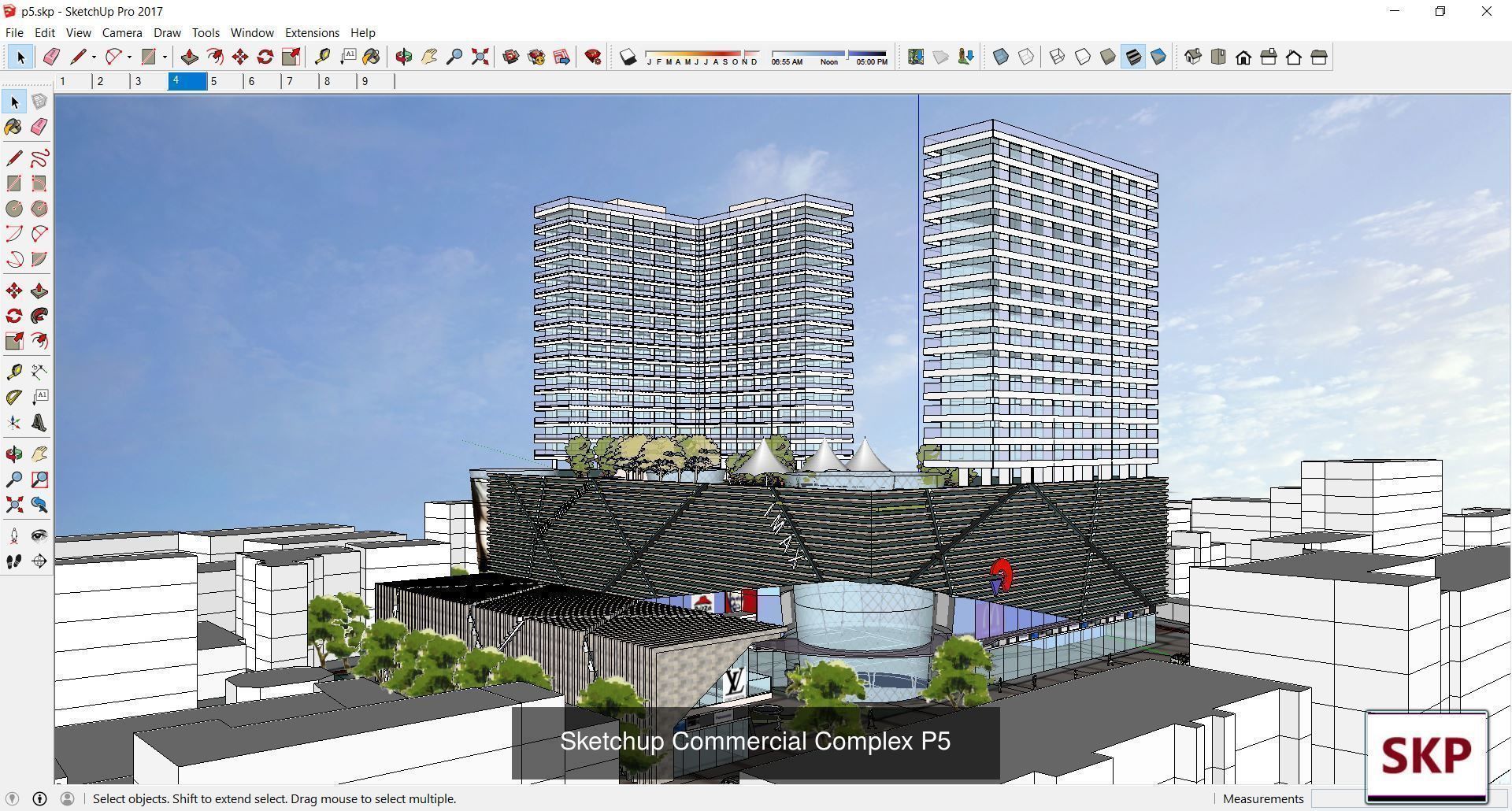 Collection 95 Sketchup Commercial Complex _180