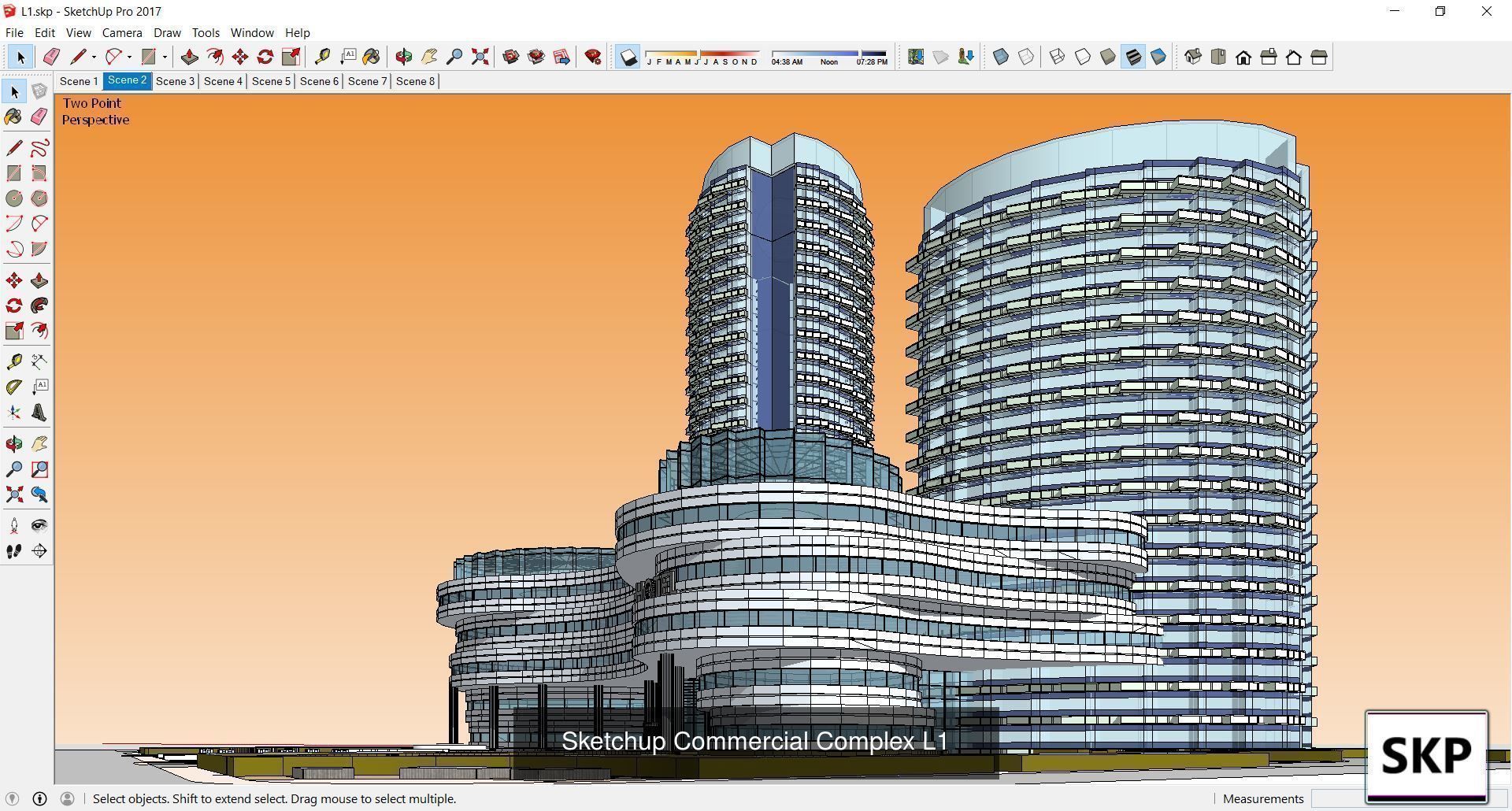 Collection 95 Sketchup Commercial Complex _110