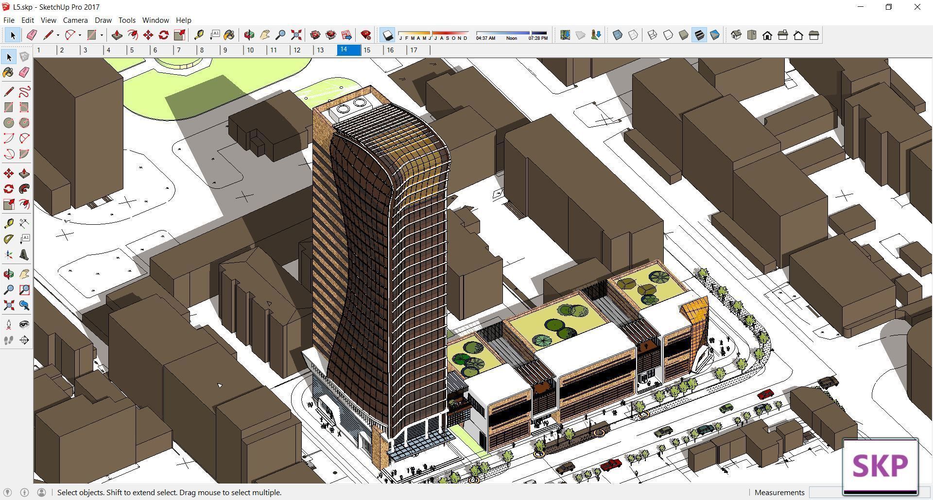 Collection 95 Sketchup Commercial Complex _177