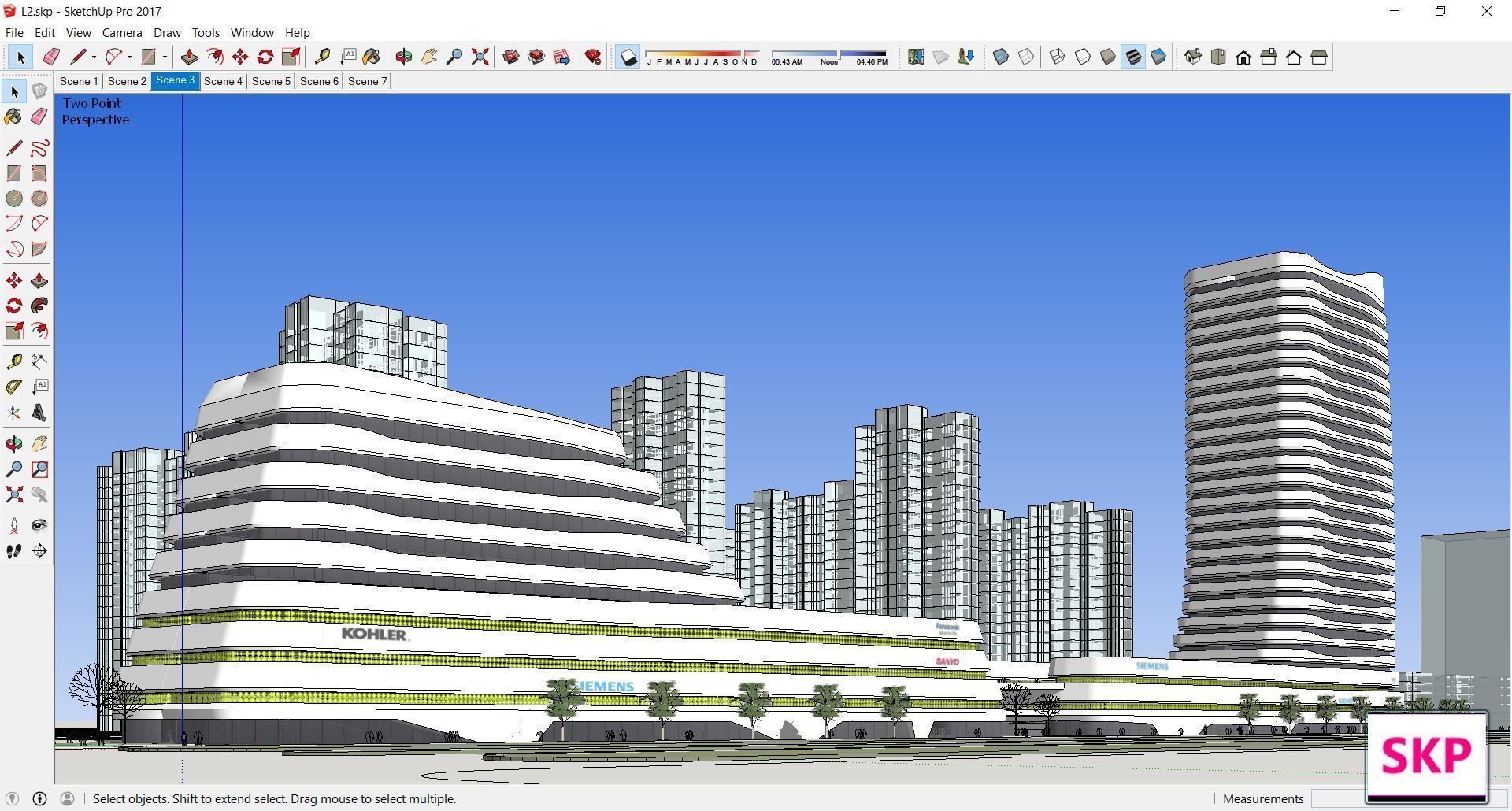 Collection 95 Sketchup Commercial Complex _153
