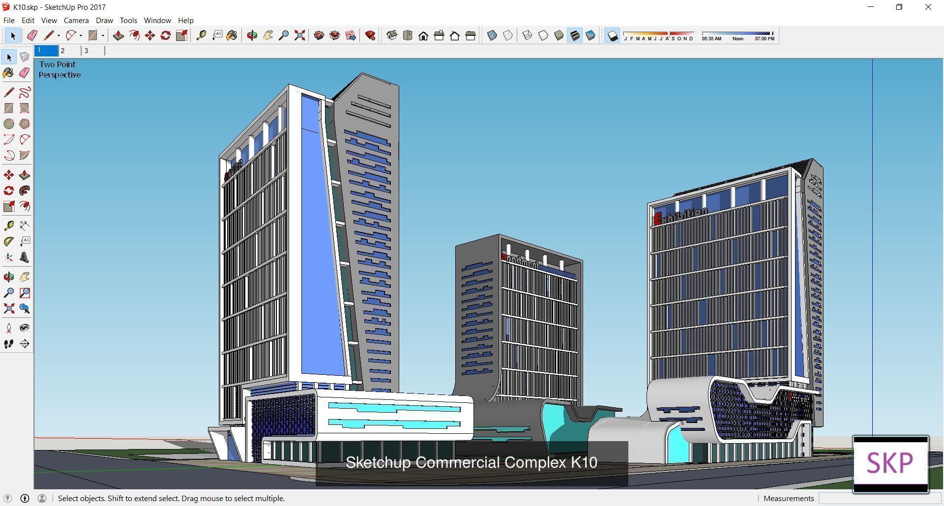 Collection 95 Sketchup Commercial Complex _108