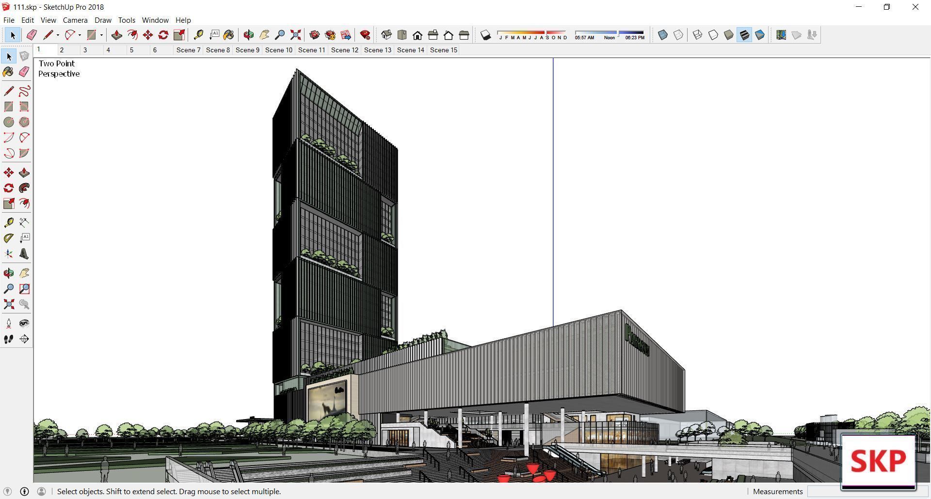 Collection 95 Sketchup Commercial Complex _31