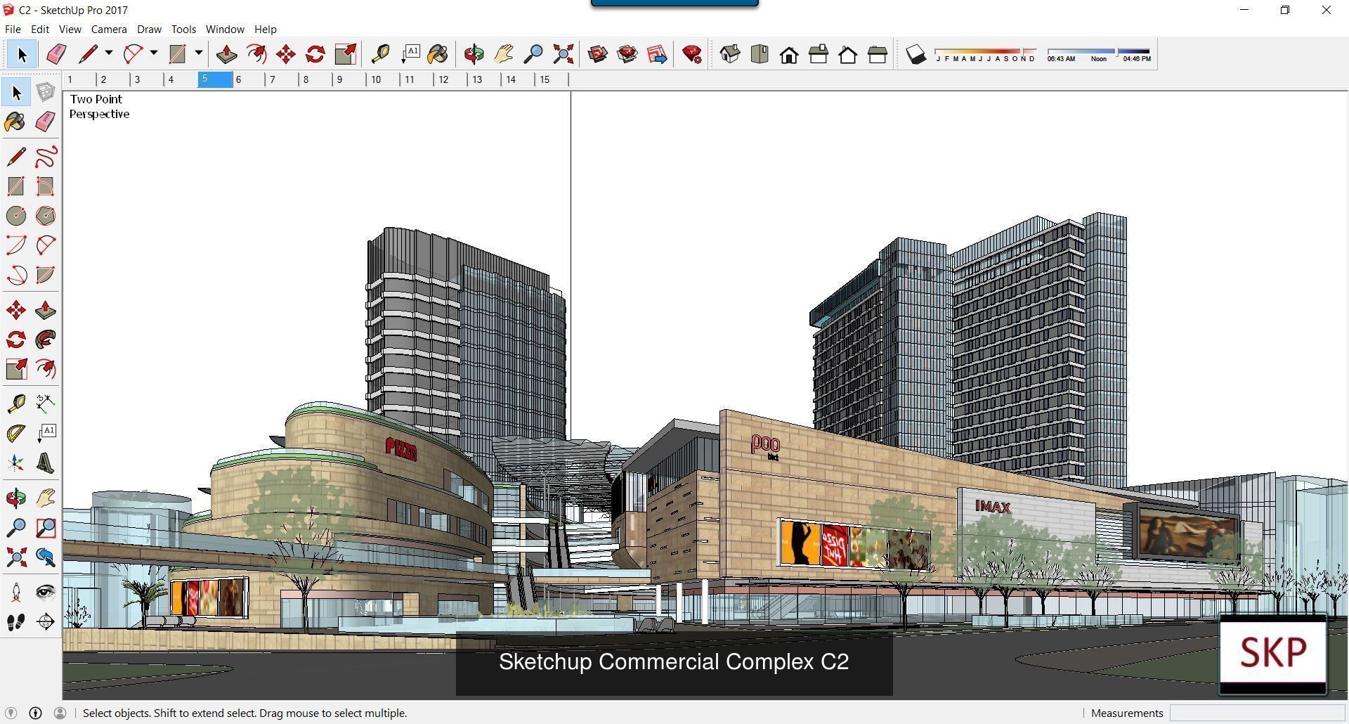 Collection 95 Sketchup Commercial Complex _78