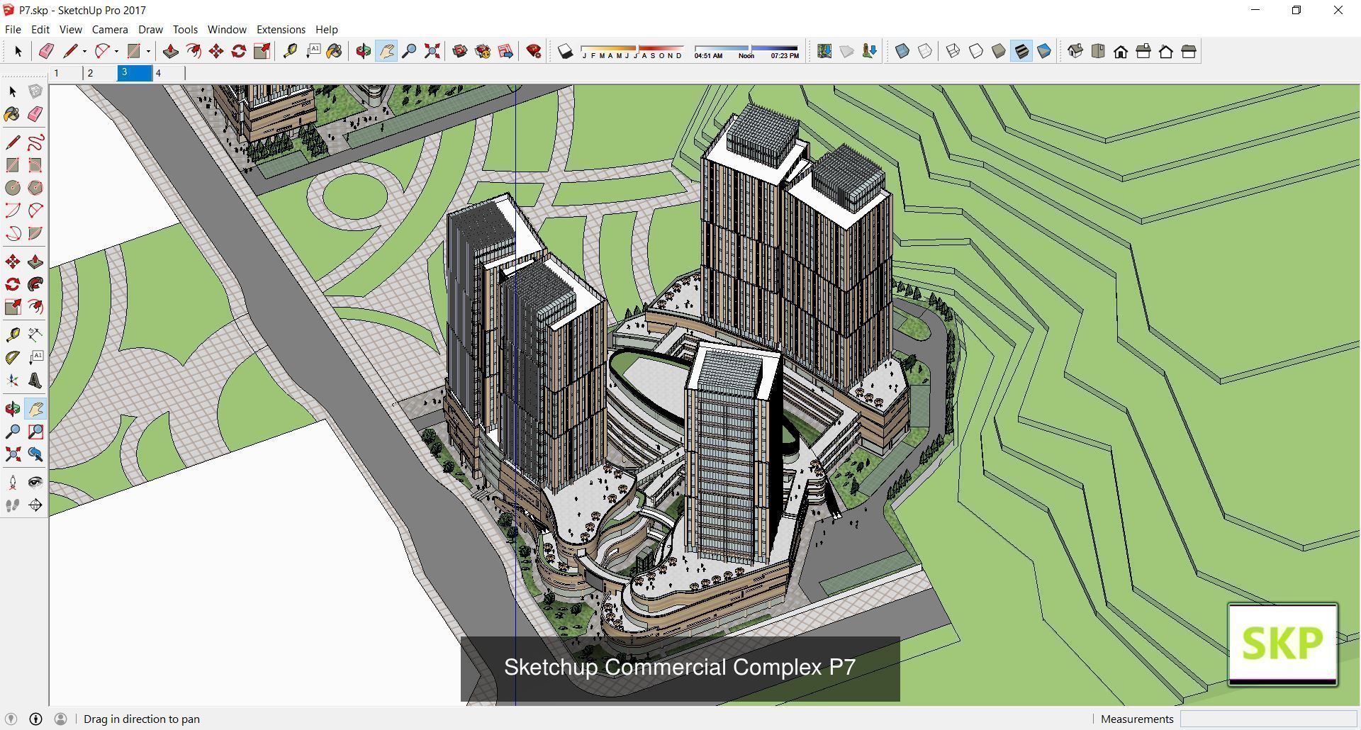 Collection 95 Sketchup Commercial Complex _184
