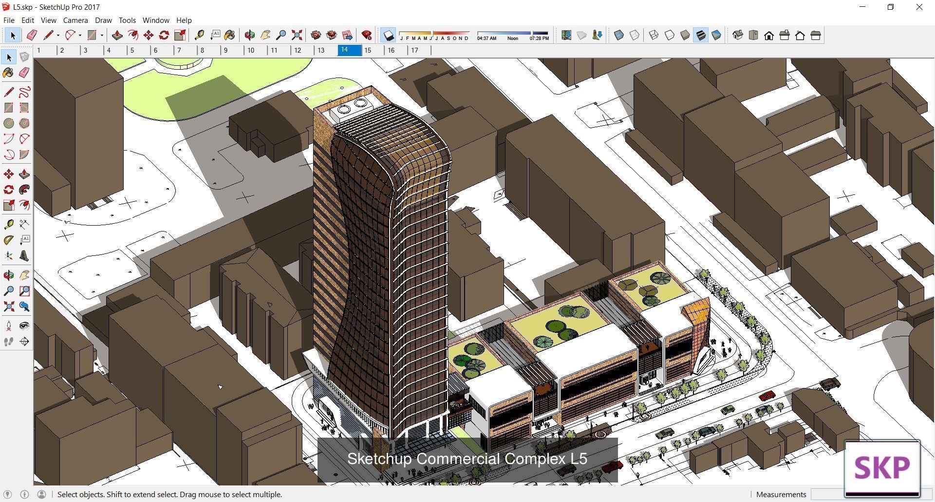 Collection 95 Sketchup Commercial Complex _118