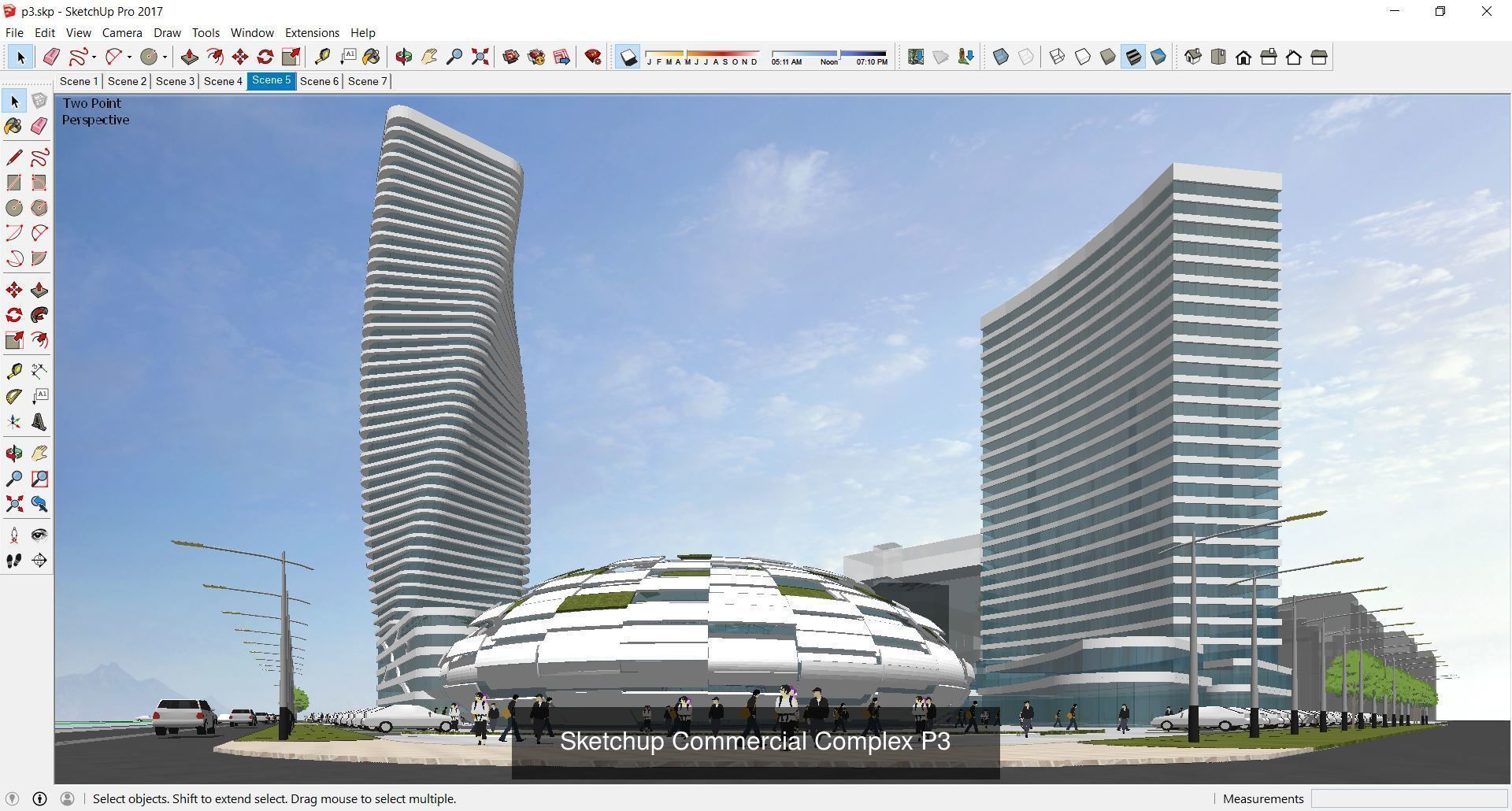 Collection 95 Sketchup Commercial Complex _176