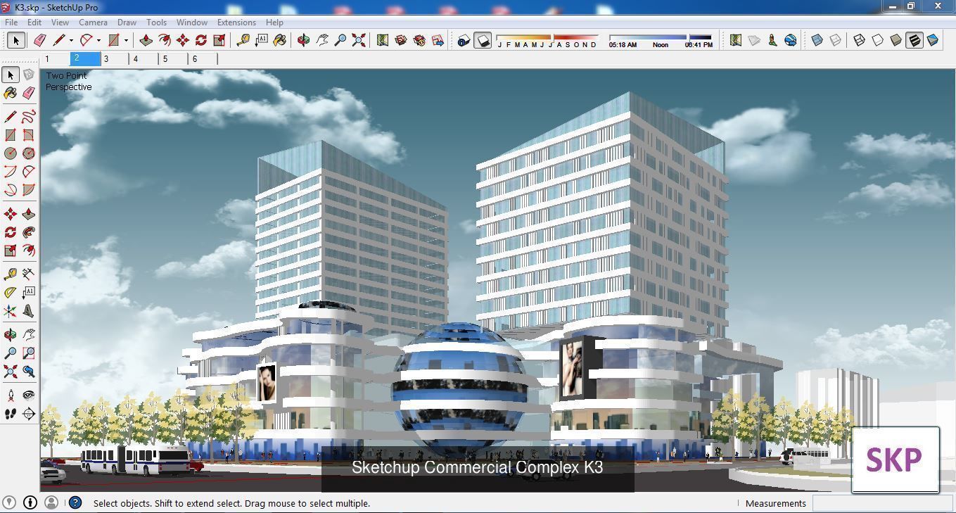 Collection 95 Sketchup Commercial Complex _94