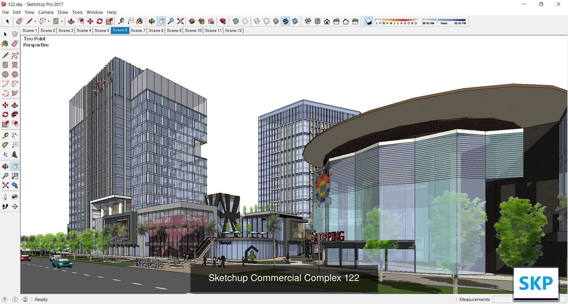 Collection 95 Sketchup Commercial Complex _30
