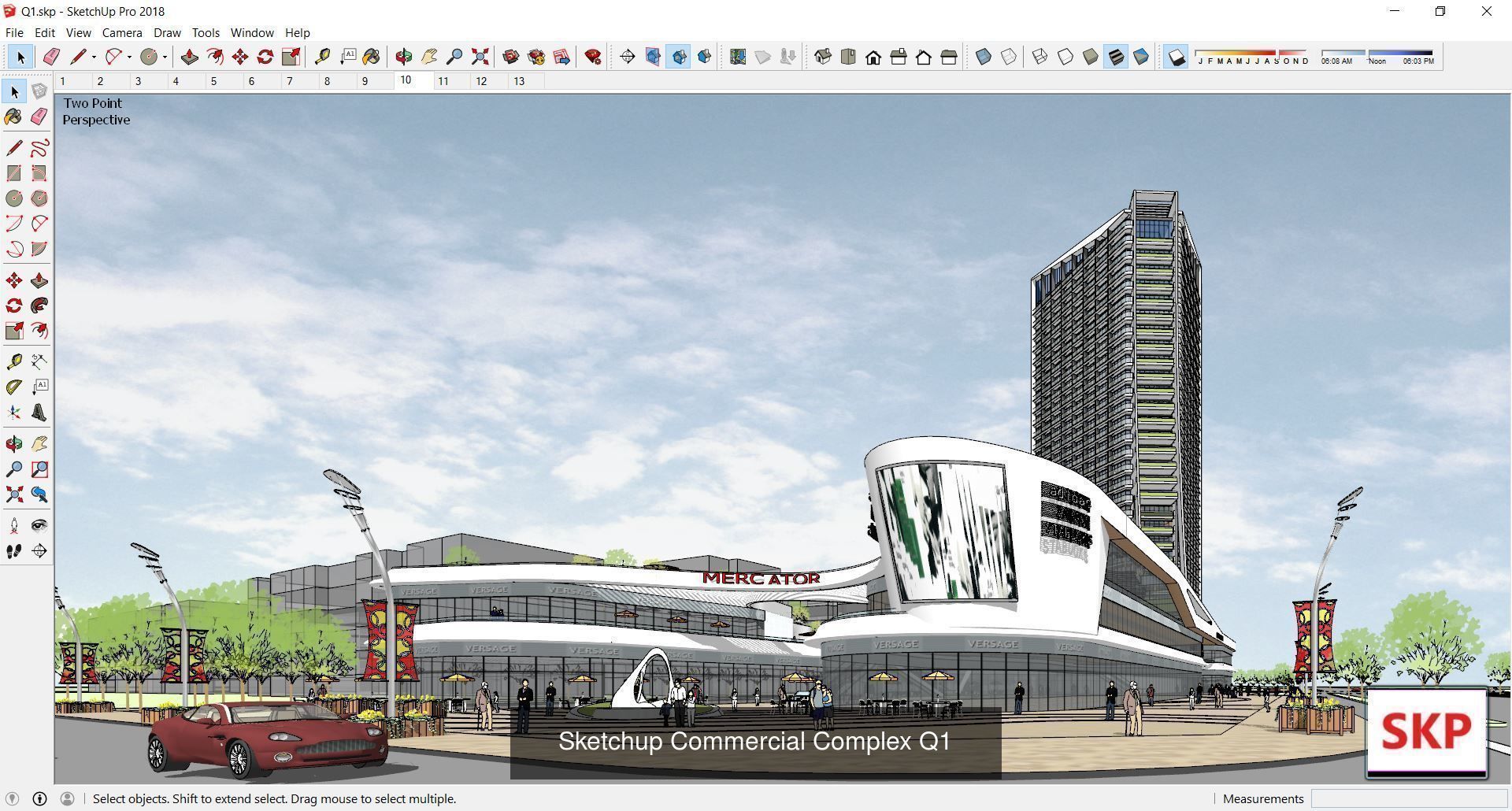 Collection 95 Sketchup Commercial Complex _196