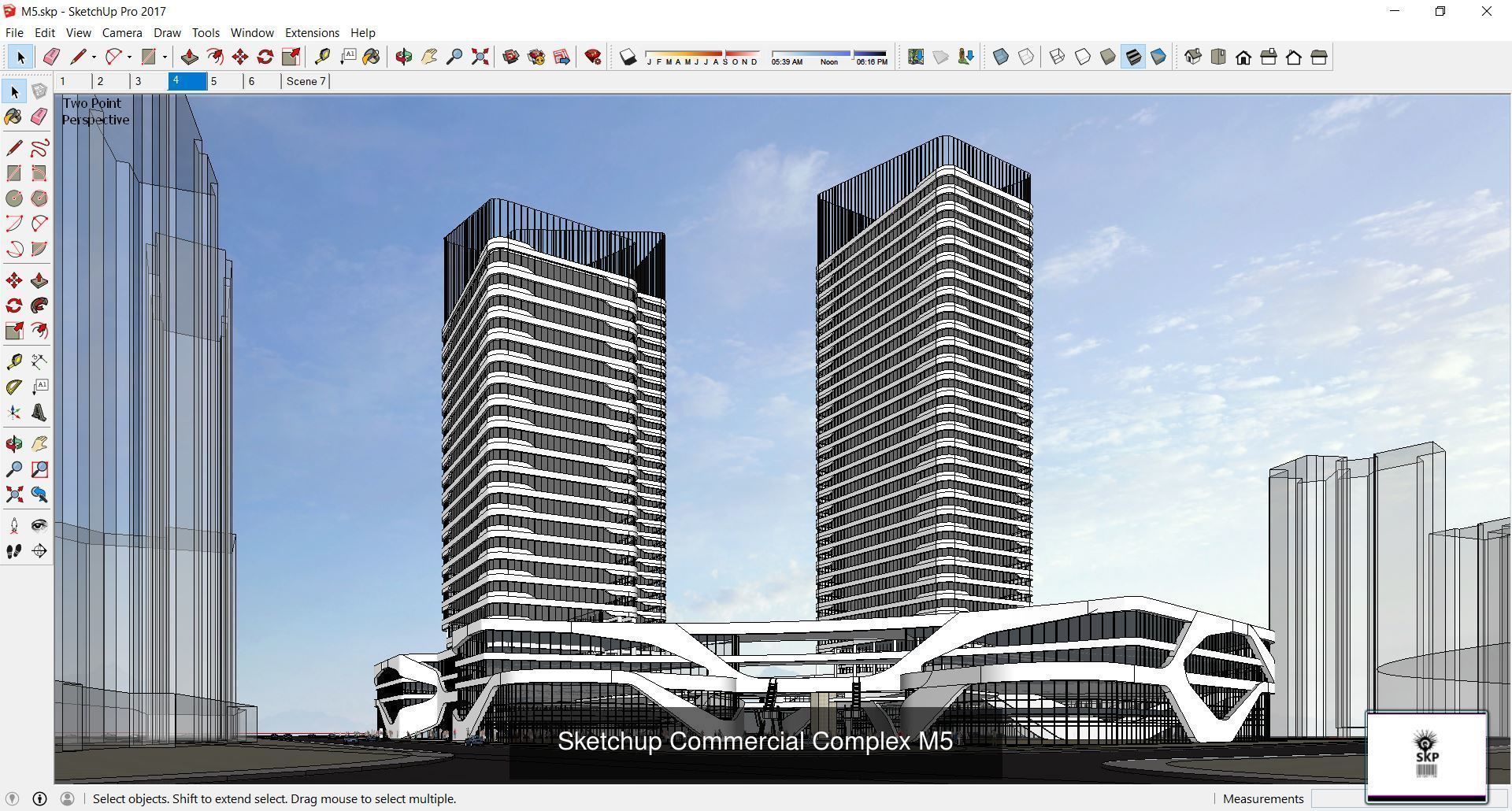 Collection 95 Sketchup Commercial Complex _138