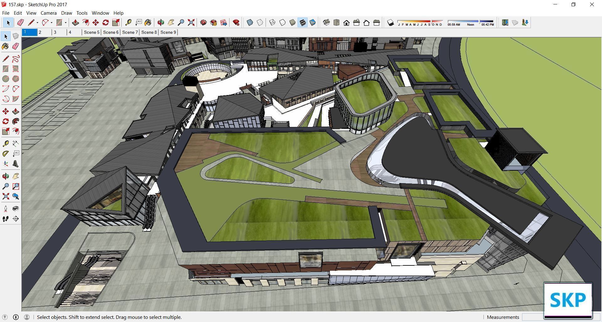 Collection 95 Sketchup Commercial Complex _137
