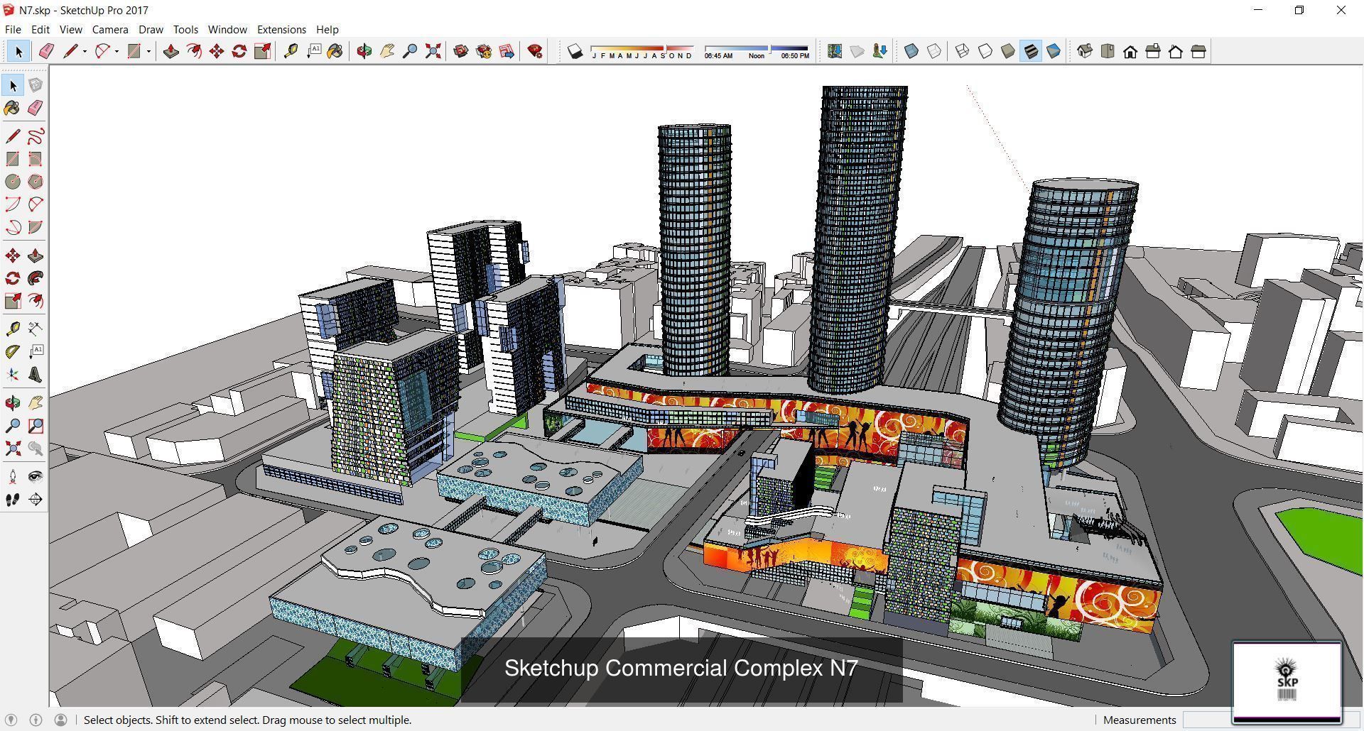 Collection 95 Sketchup Commercial Complex _162
