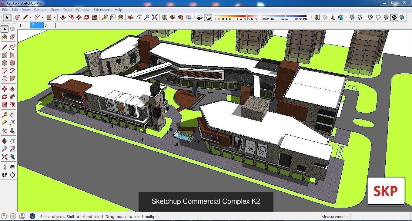 Collection 95 Sketchup Commercial Complex _92