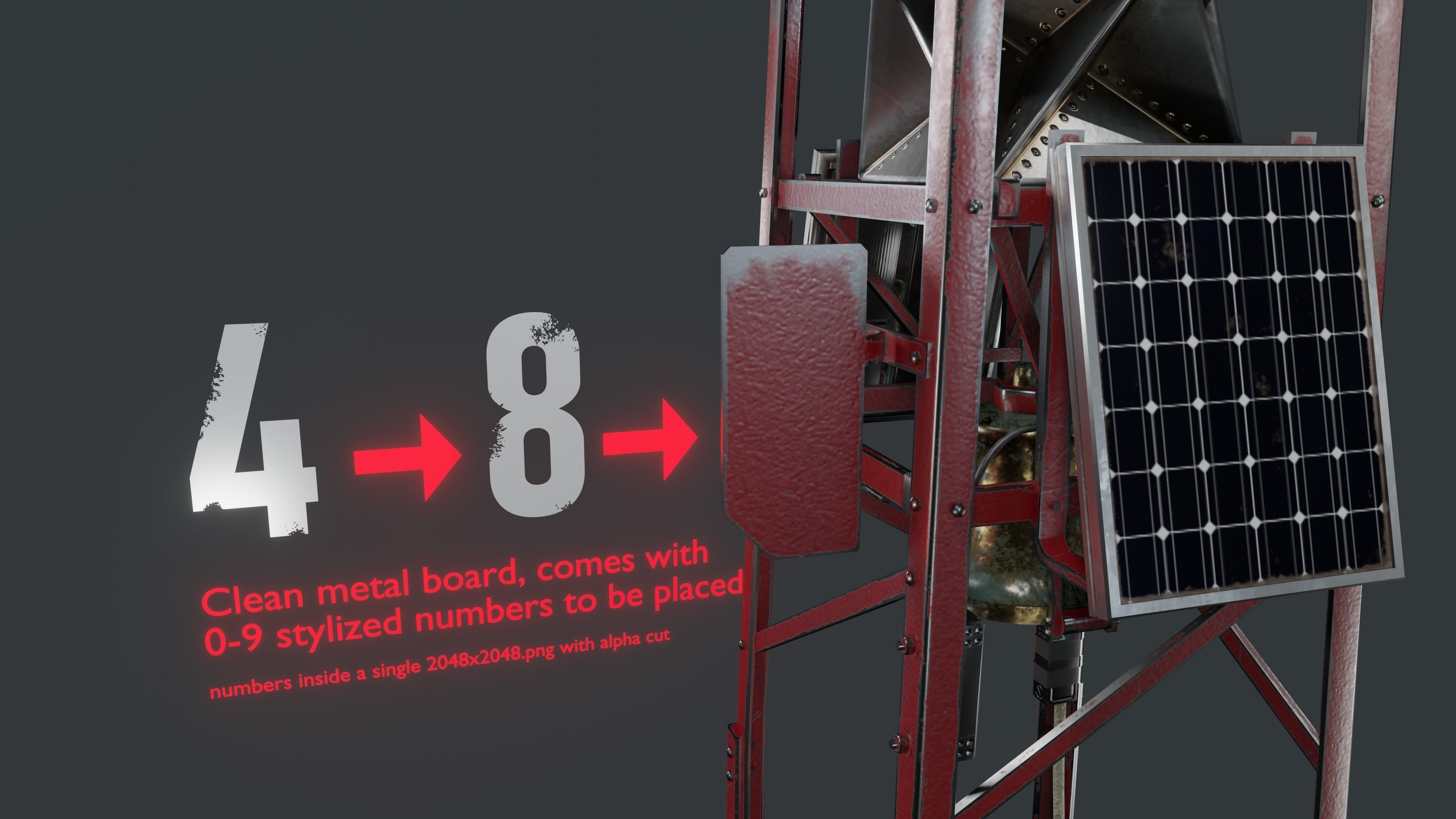 Bell Buoy Low-poly 3D model_3