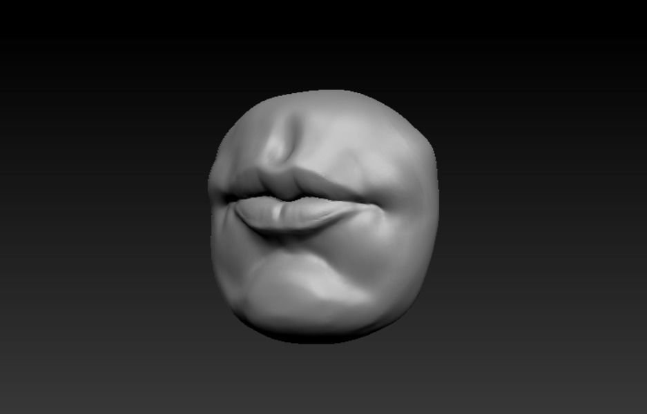 3d Highpoly Realistic Mouth 3D model_1